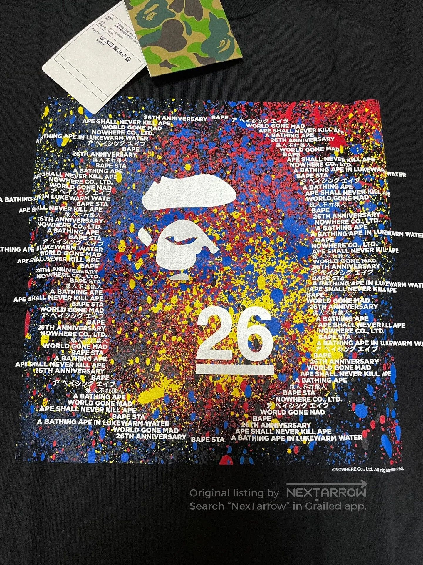 Bape BAPE 26th Anniversary Limited Ape Head T. Size US XL / EU 56 / 4 - 2 Thumbnail