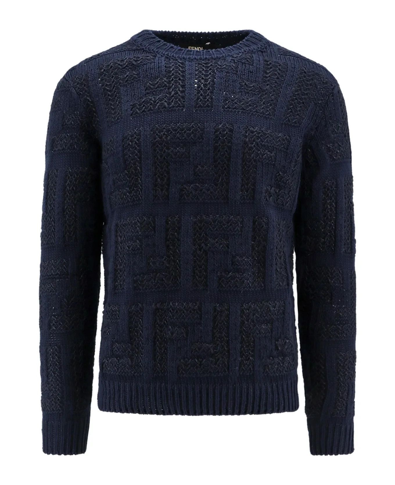 Fendi o1s1wg110226 Pullover in Midnight Blue Size US L / EU 52-54 / 3 - 1 Thumbnail