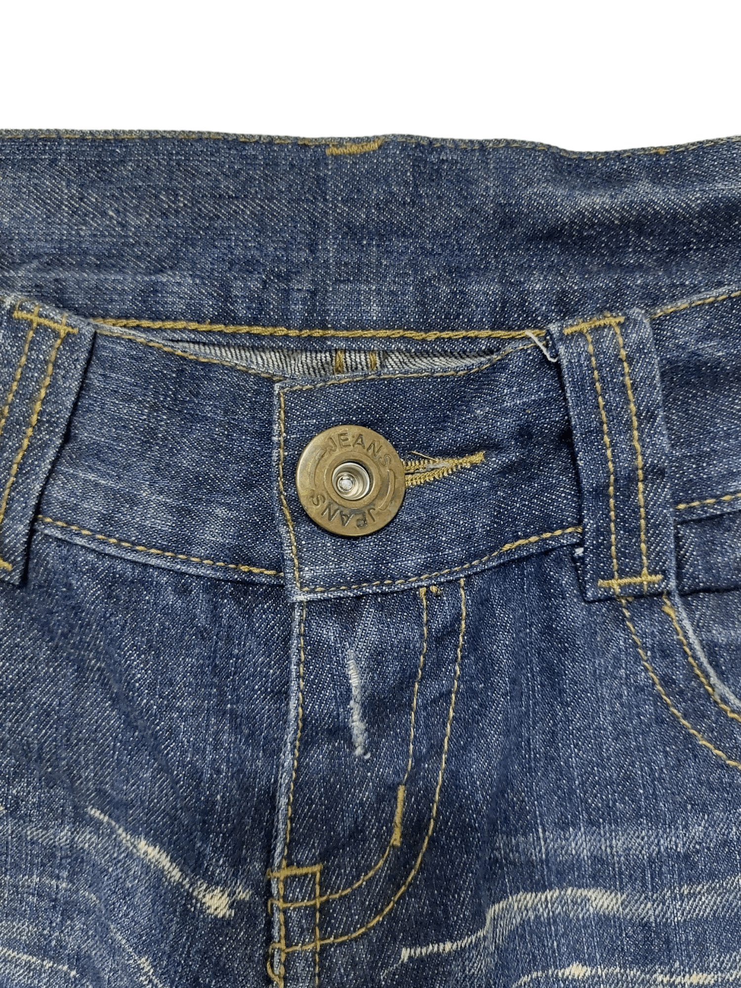 If Six Was Nine × Japanese Brand × Vintage The M2868 Jeans Low Rise Flare Boot Cut Distressed Denim Size US 31 - 16 Thumbnail