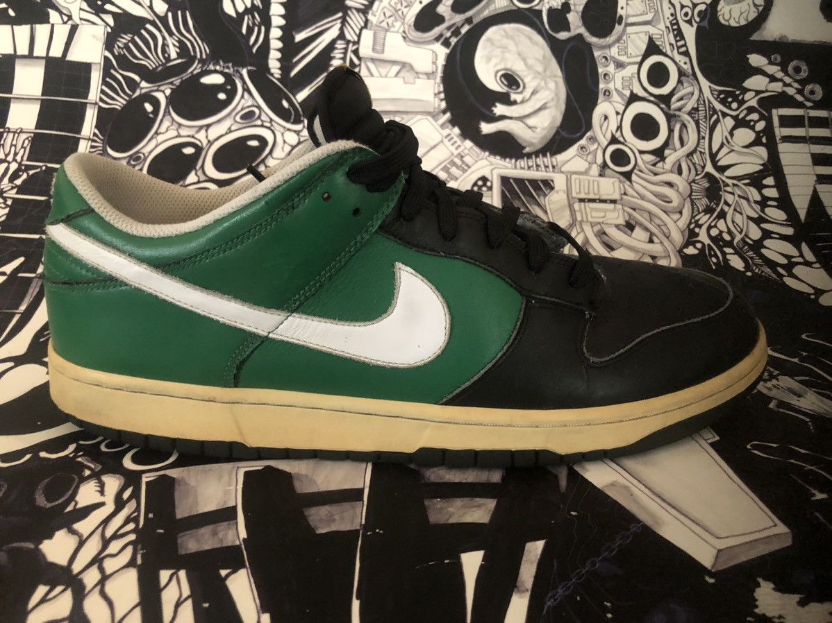 Nike 2008 Nike Dunk Low CL Pine Green / Black / White / Yellow Size US 13 / EU 46 - 7 Thumbnail