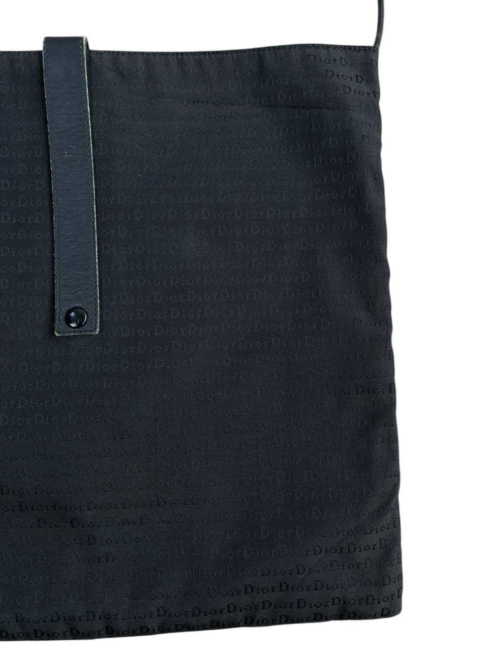 Dior 2000’s Dior Monogram Black Square Shoulder Bag Size ONE SIZE - 11 Thumbnail