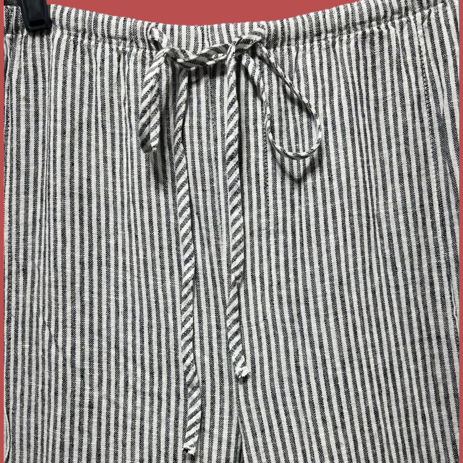 Other A New Day - Women's High-Rise Wide Leg Linen Pants - Black/W Size 38" / US 16 / IT 52 - 20 Thumbnail