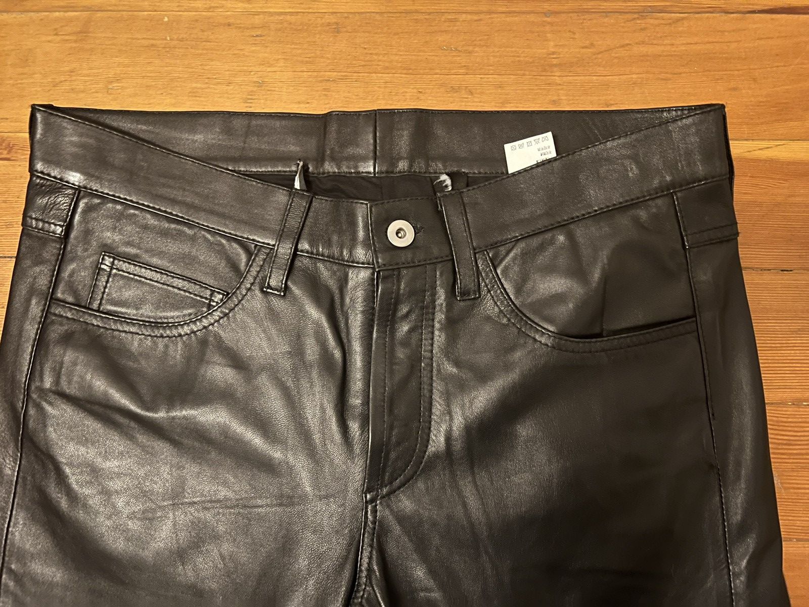 Hood By Air 2015 Leather Hockey Pants Runway Exclusive RARE* Size US 32 / EU 48 - 5 Thumbnail