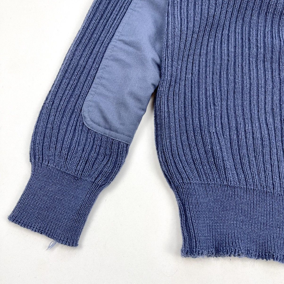 Vintage Vintage military surplus denim blue knit sweater Size US M / EU 48-50 / 2 - 4 Thumbnail