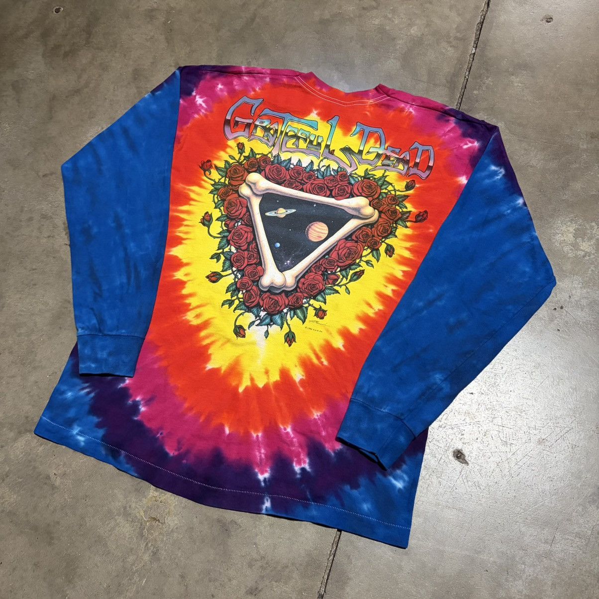 Grateful Dead Vintage Grateful Dead Space Your Face Long Sleeve T shirt Size US XL / EU 56 / 4 - 10 Thumbnail