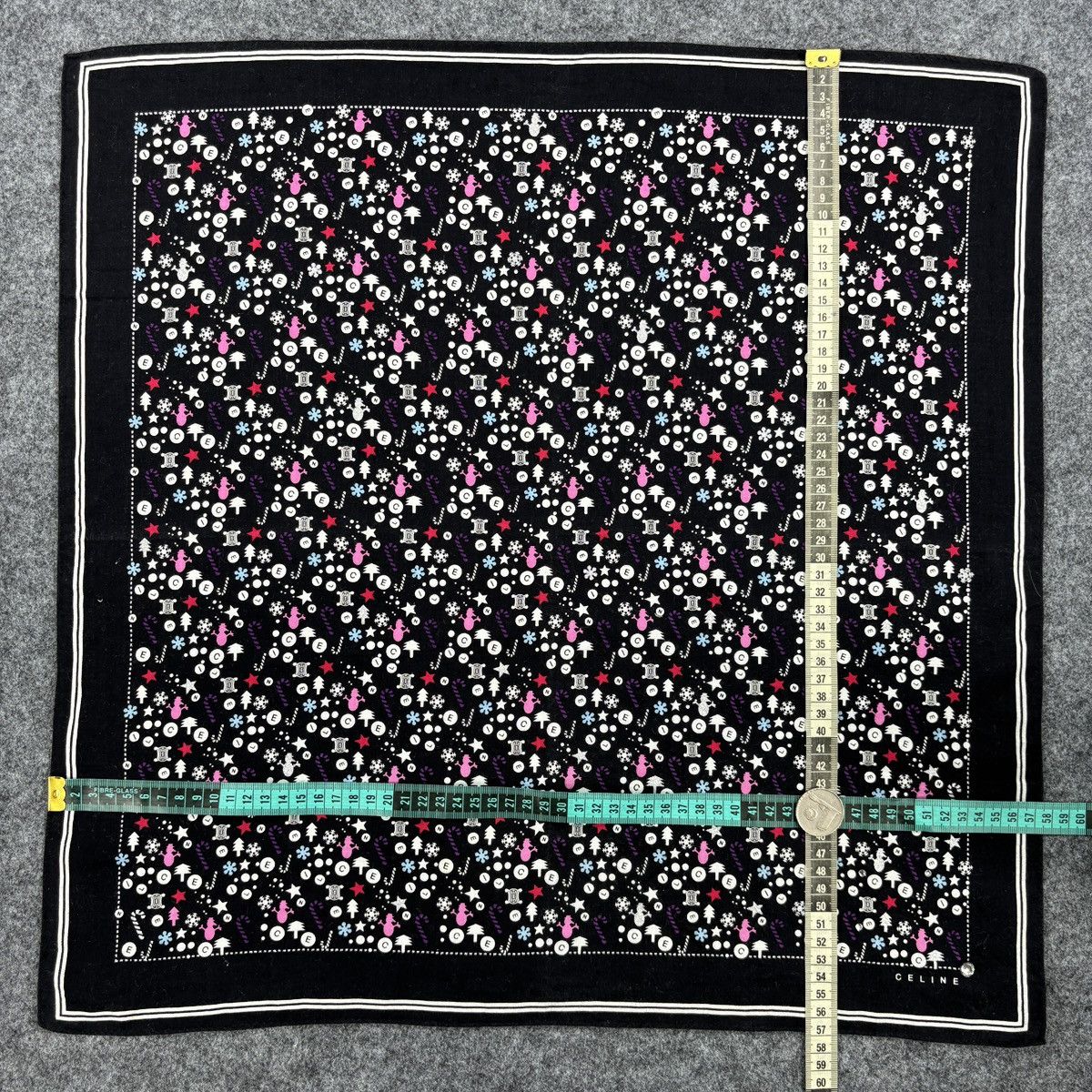 Vintage Celine Handkerchief # E062 # Bandana # Neckerchief Size ONE SIZE - 8 Thumbnail