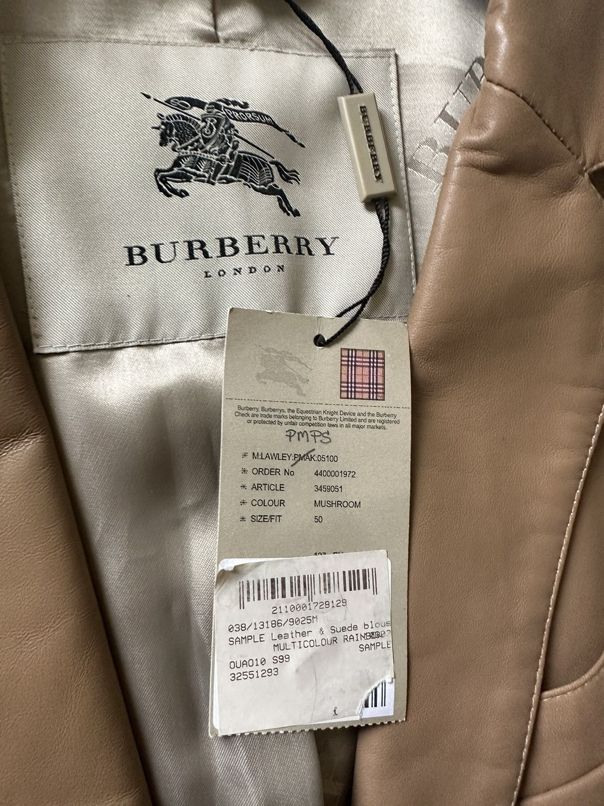 Burberry Burberry leather jacket blazer sample C Bailey Size US M / EU 48-50 / 2 - 12 Thumbnail