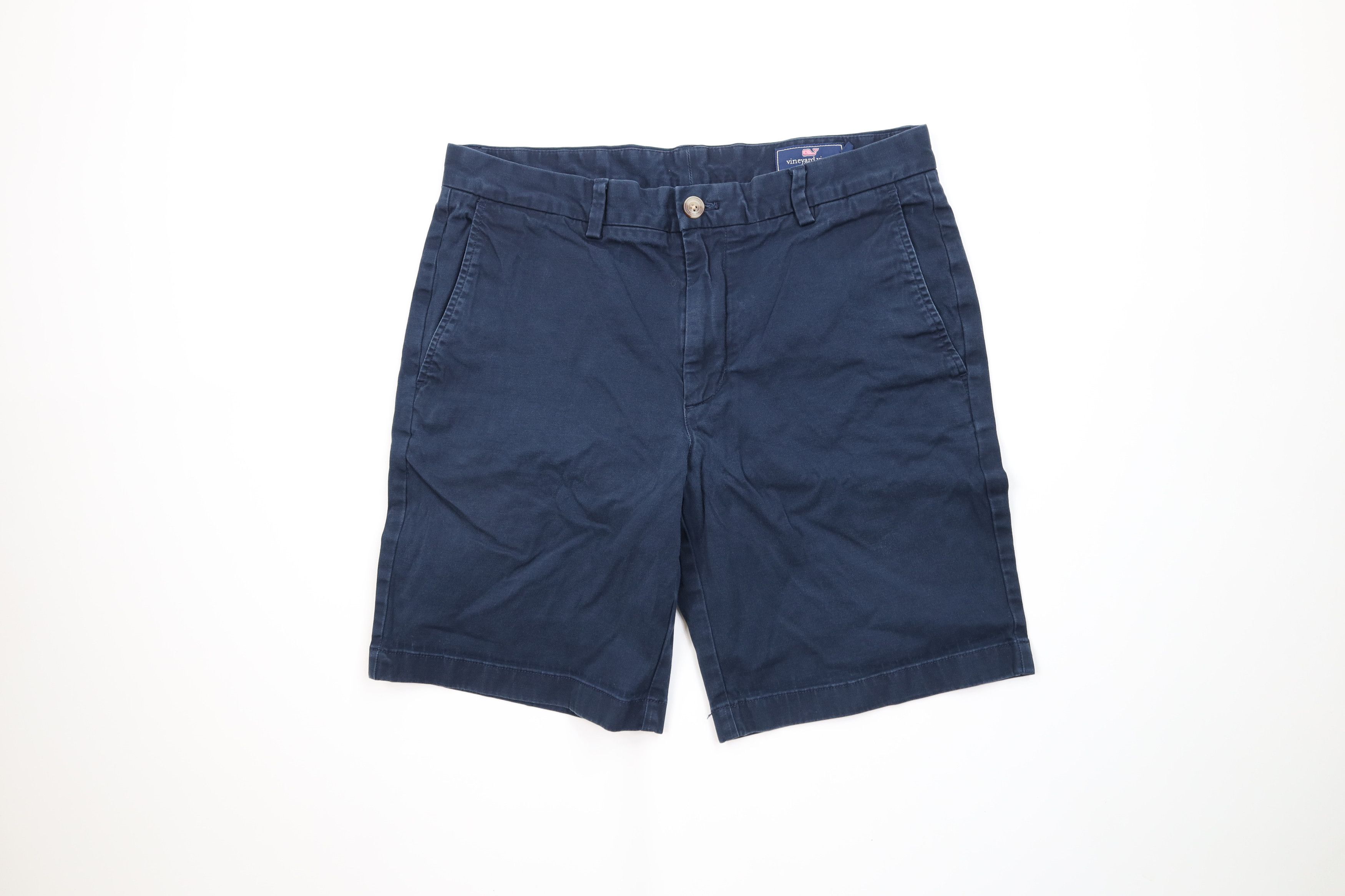 Vineyard Vines Vineyard Vines Knee Breaker Chino Shorts Navy Blue Stretch Size US 32 / EU 48 - 1 Thumbnail