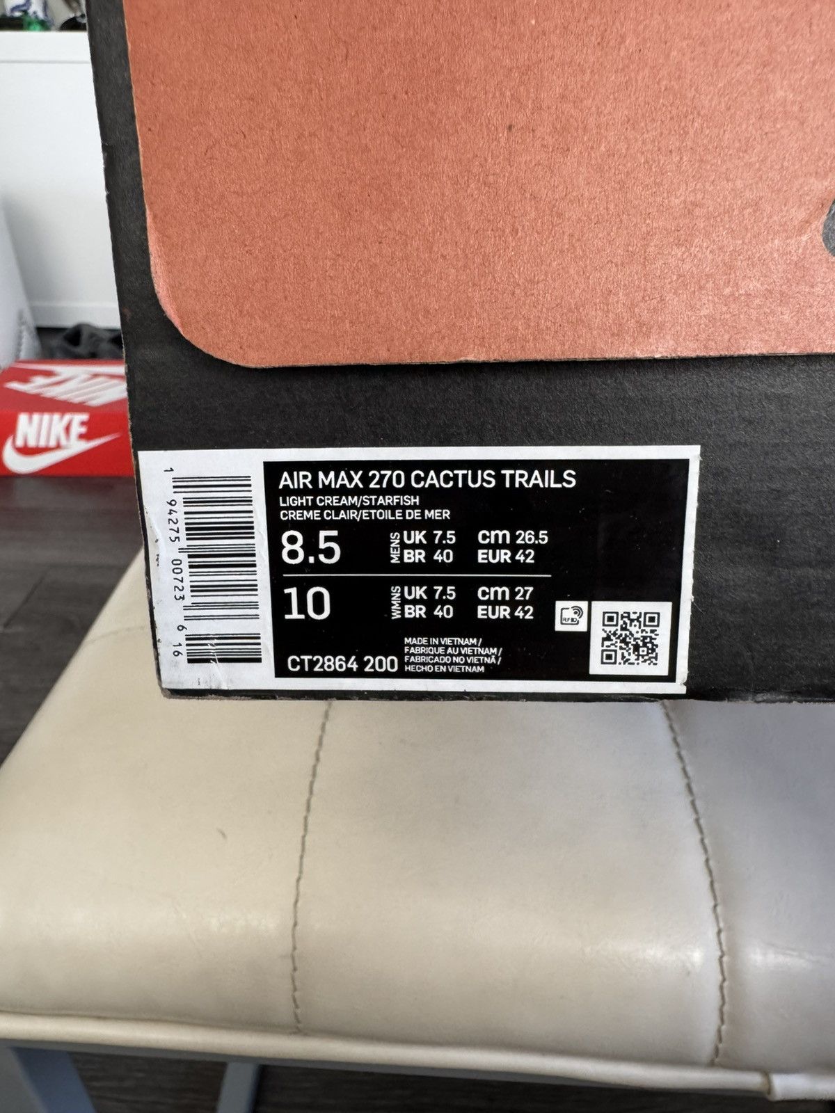Nike × Travis Scott Nike Airmax 270 x Travis Scott “Cactus Trails” Size US 8.5 / EU 41-42 - 9 Thumbnail