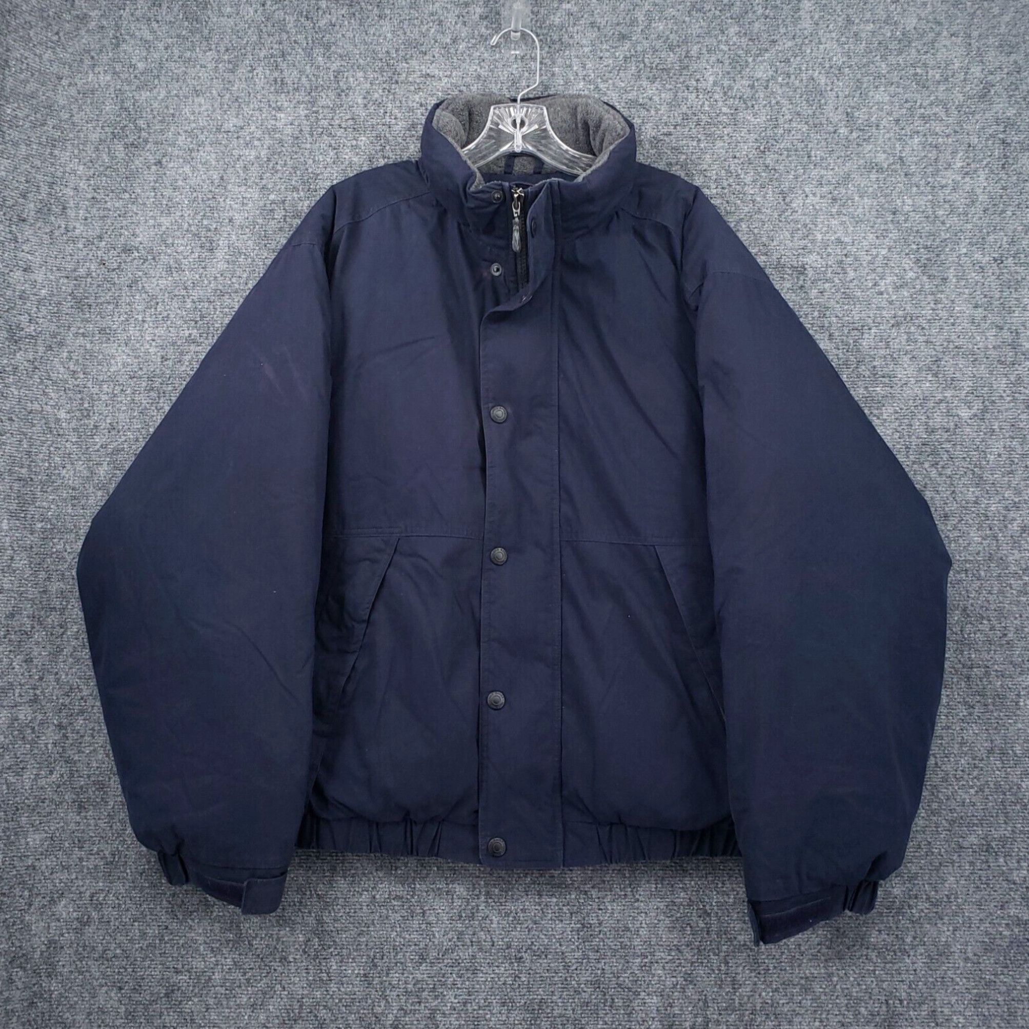 Eddie Bauer purchases Goose Down Navy Jacket Size Medium