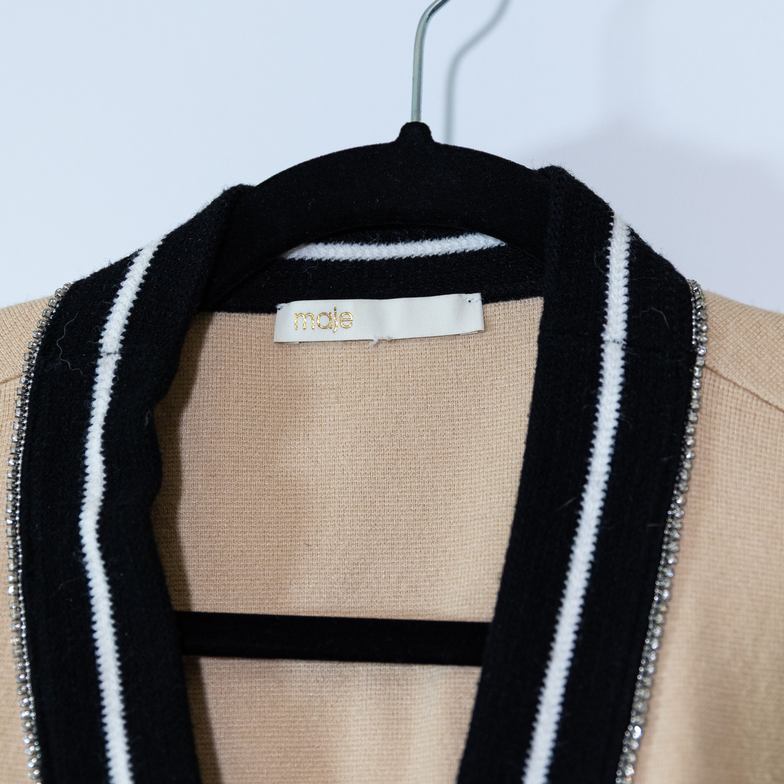Maje Maje Marshelli Oversized V Neck Button Front Size L / US 10 / IT 46 - 2 Thumbnail