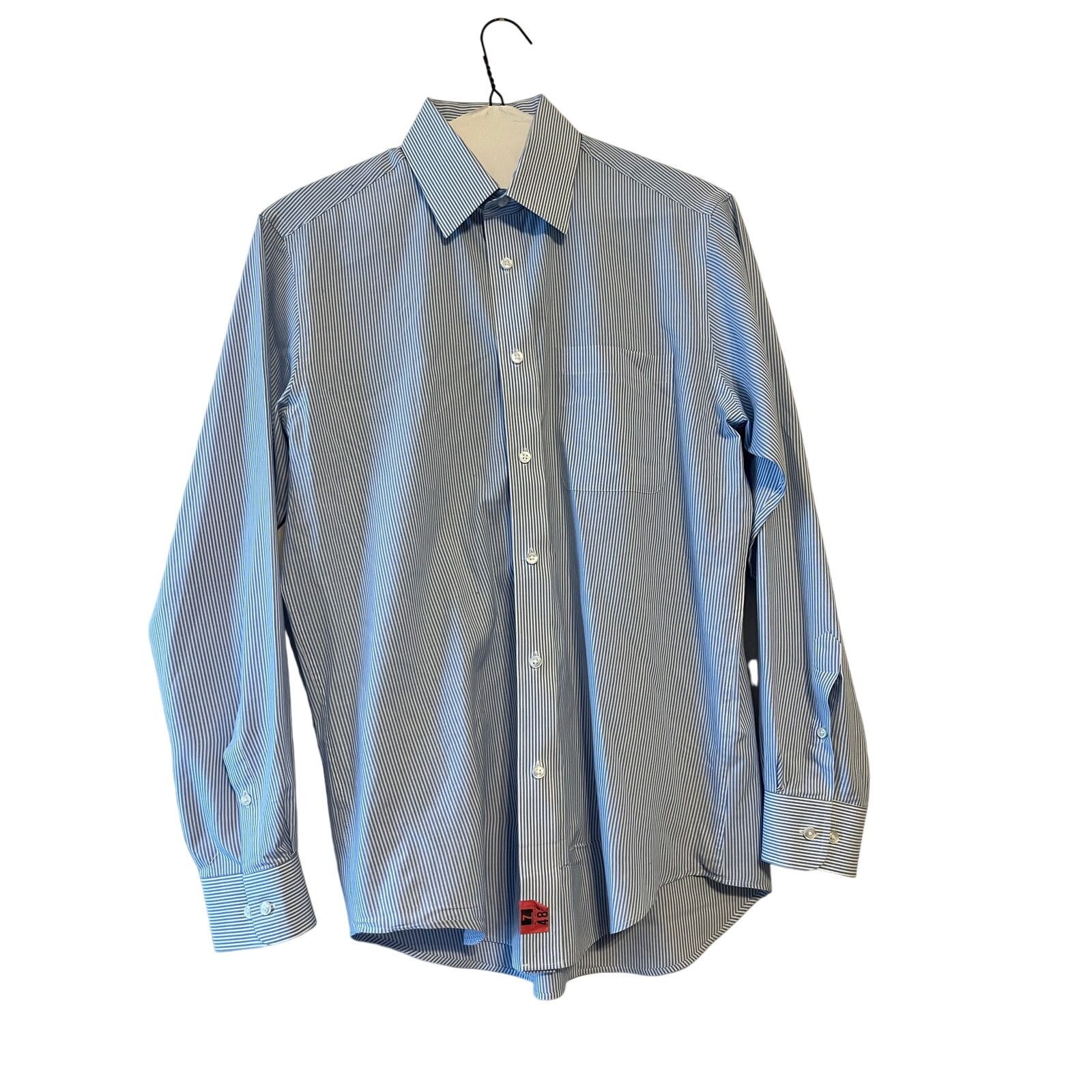 Marks & Spencer Marks & Spencer M&S Man blue stripe dress shirt size 15 Size US M / EU 48-50 / 2 - 1 Thumbnail