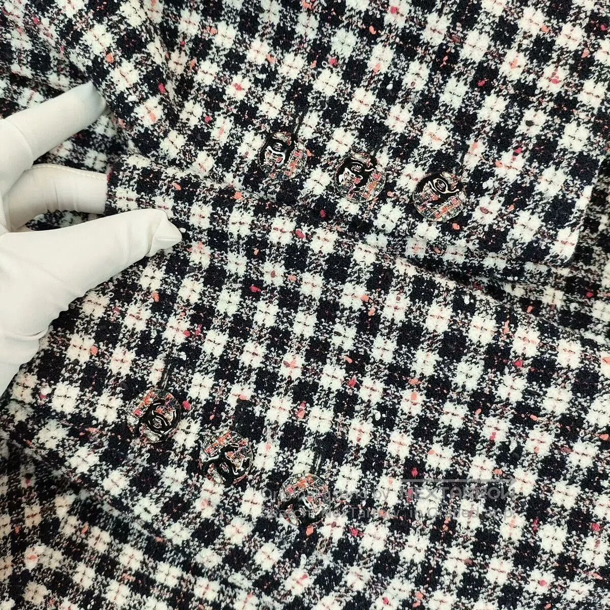 Chanel Chanel 24B Checked Hooded Jacket. Size XS / US 0-2 / IT 36-38 - 9 Thumbnail