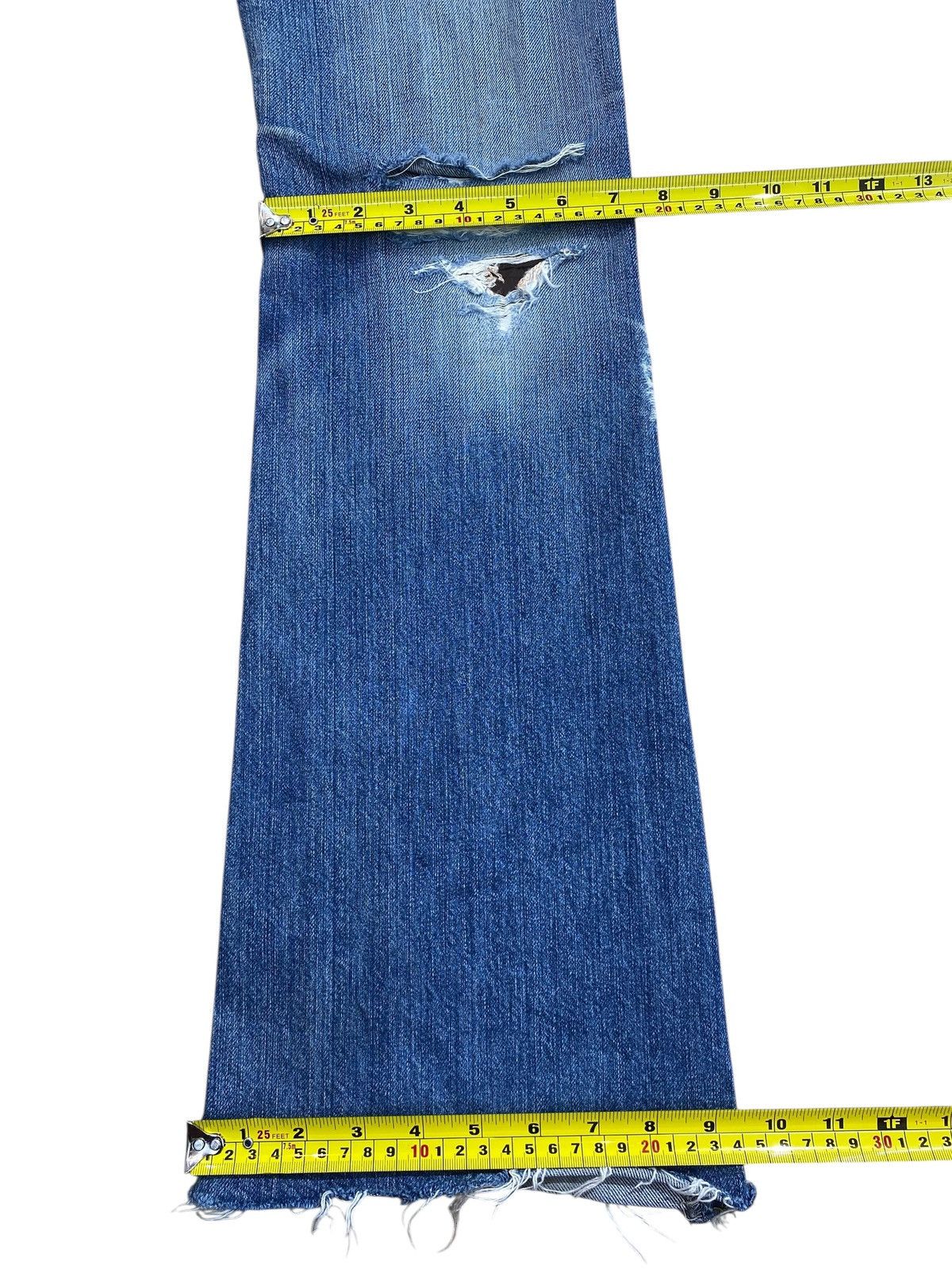 Diesel Vintage Diesel Blue Wash Distress Patch Style Flare Jeans Size US 28 / EU 44 - 8 Thumbnail