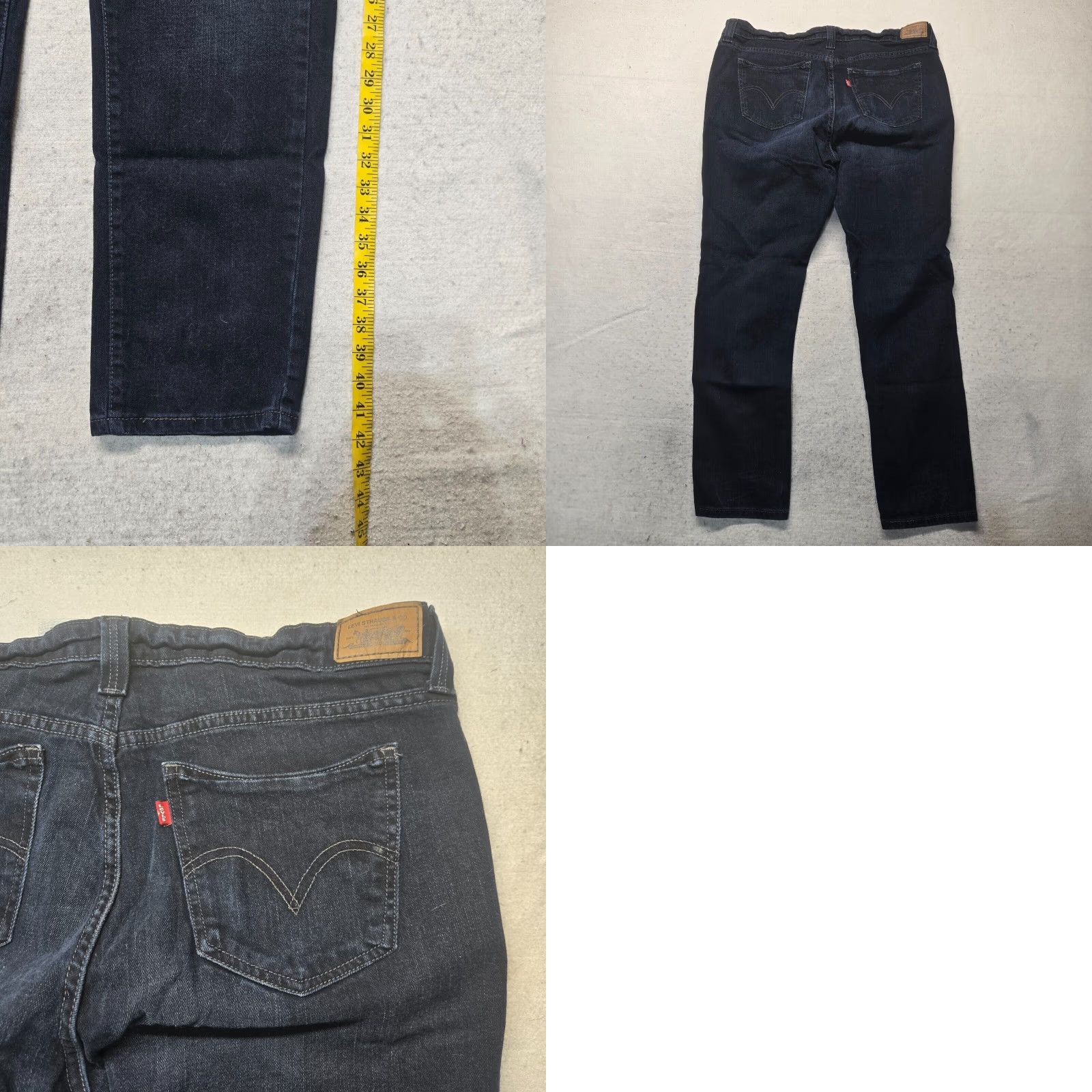 Levi's VINTAGE Levi's 503 Skinny Jeans Pants Women Plus Size 20 Black Denim Cotton 90s Size 42" / US 20 - 8 Thumbnail