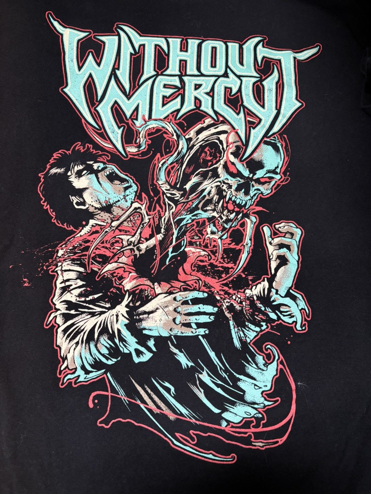 Other Without Mercy Graphic Metal Tee – Horror Skull Artwork Size US XL / EU 56 / 4 - 4 Thumbnail