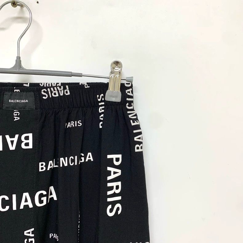 Balenciaga Balenciaga Full Print Letter Wide Leg Pants Size US 34 / EU 50 - 5 Thumbnail