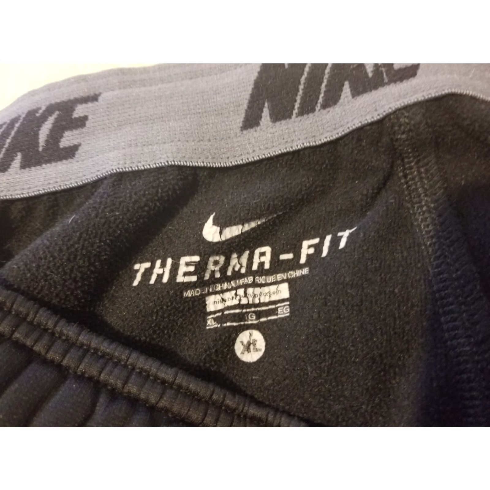Nike Nike Pants XL Black Athletic Gym Workout Mens Size US 36 / EU 52 - 4 Thumbnail