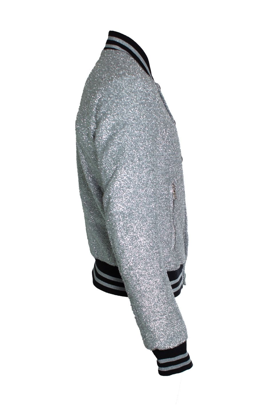 Balmain Balmain, Silver bomber with lurex Size US M / EU 48-50 / 2 - 4 Thumbnail