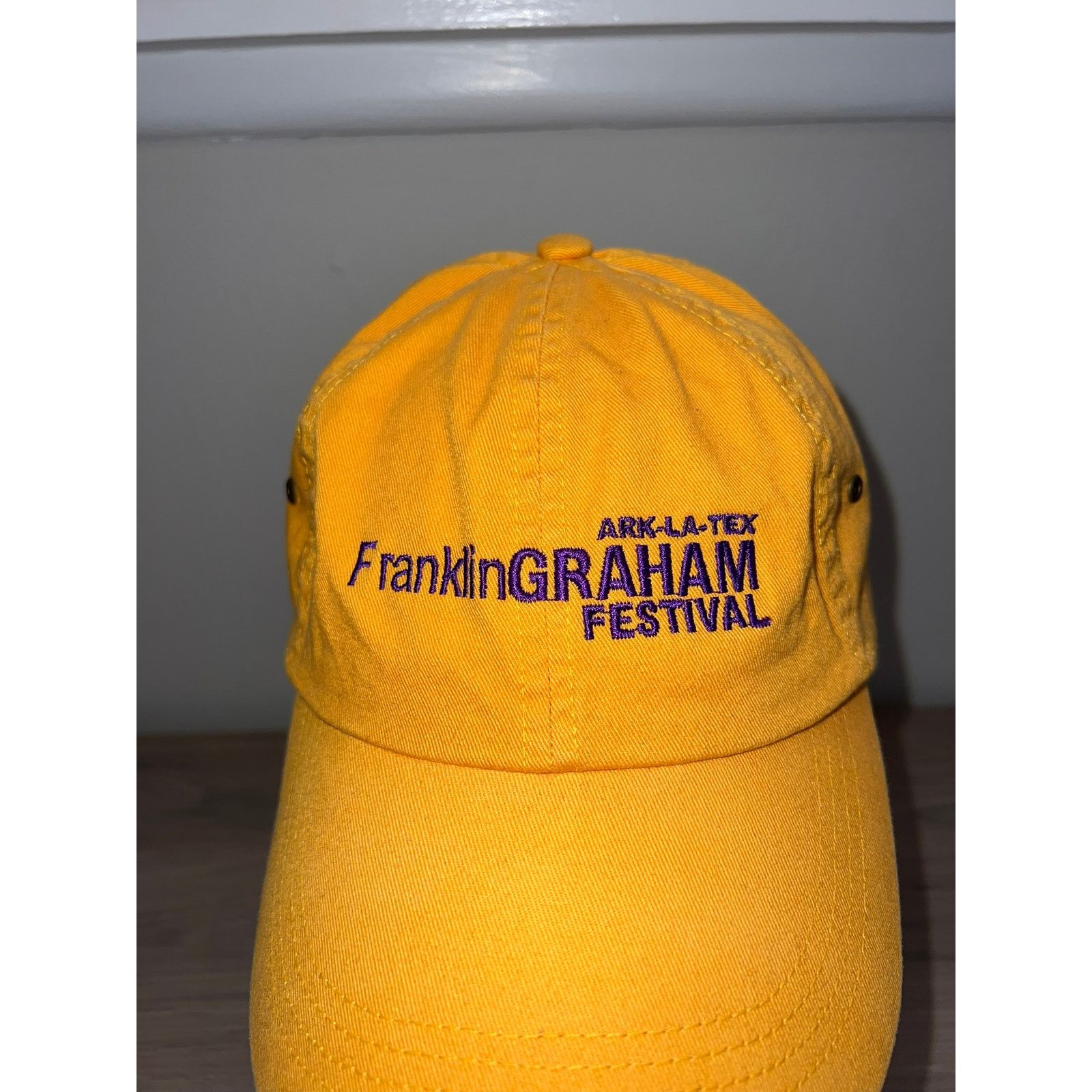 Big Bud Press Franklin Graham Festival Hat Ark La Tex Cap yellow Purple OS Size ONE SIZE - 2 Thumbnail