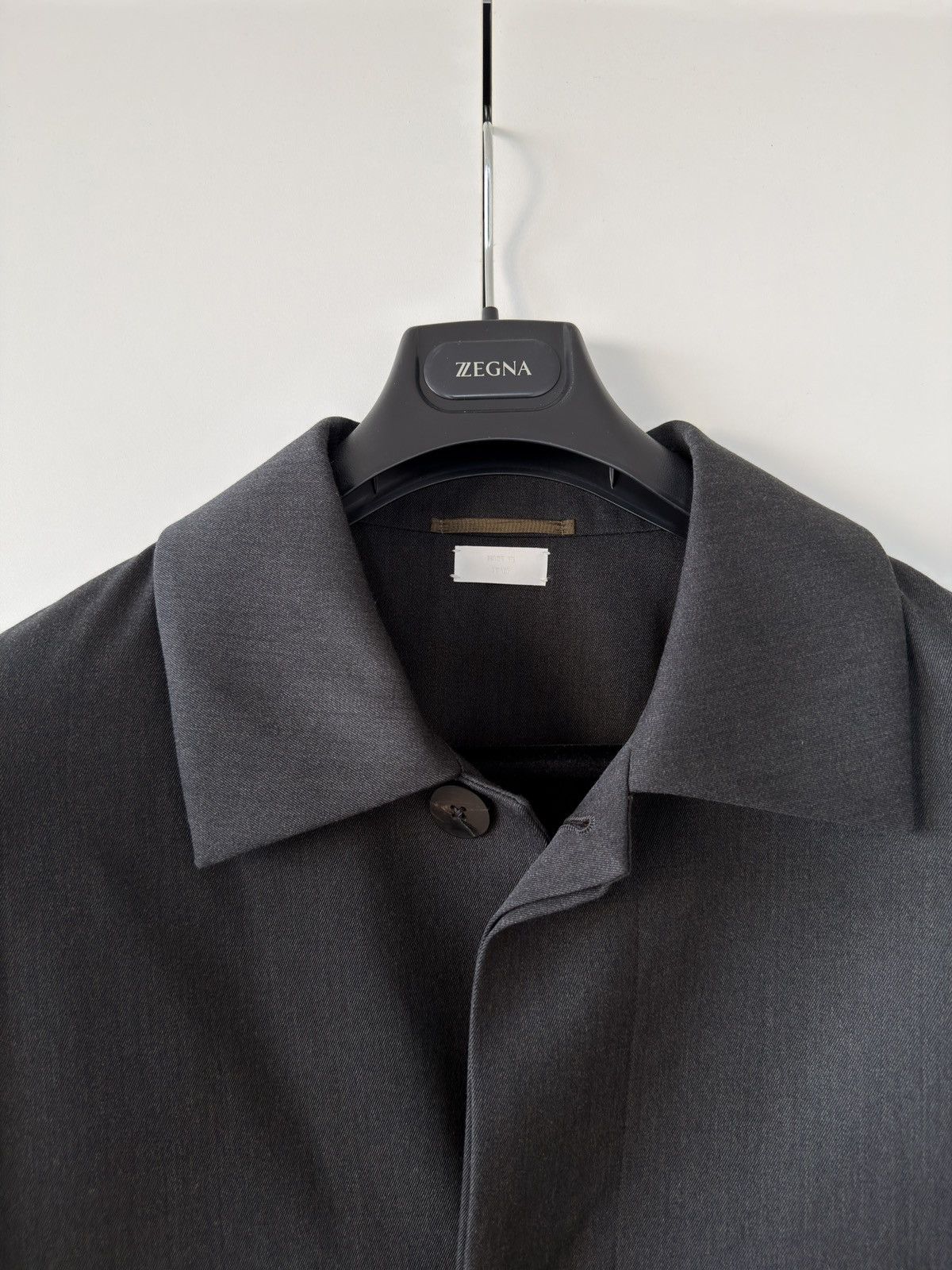 Ermenegildo Zegna × Fear of God Oversized Wool Trench Coat Anthracite 50 Size US L / EU 52-54 / 3 - 2 Thumbnail