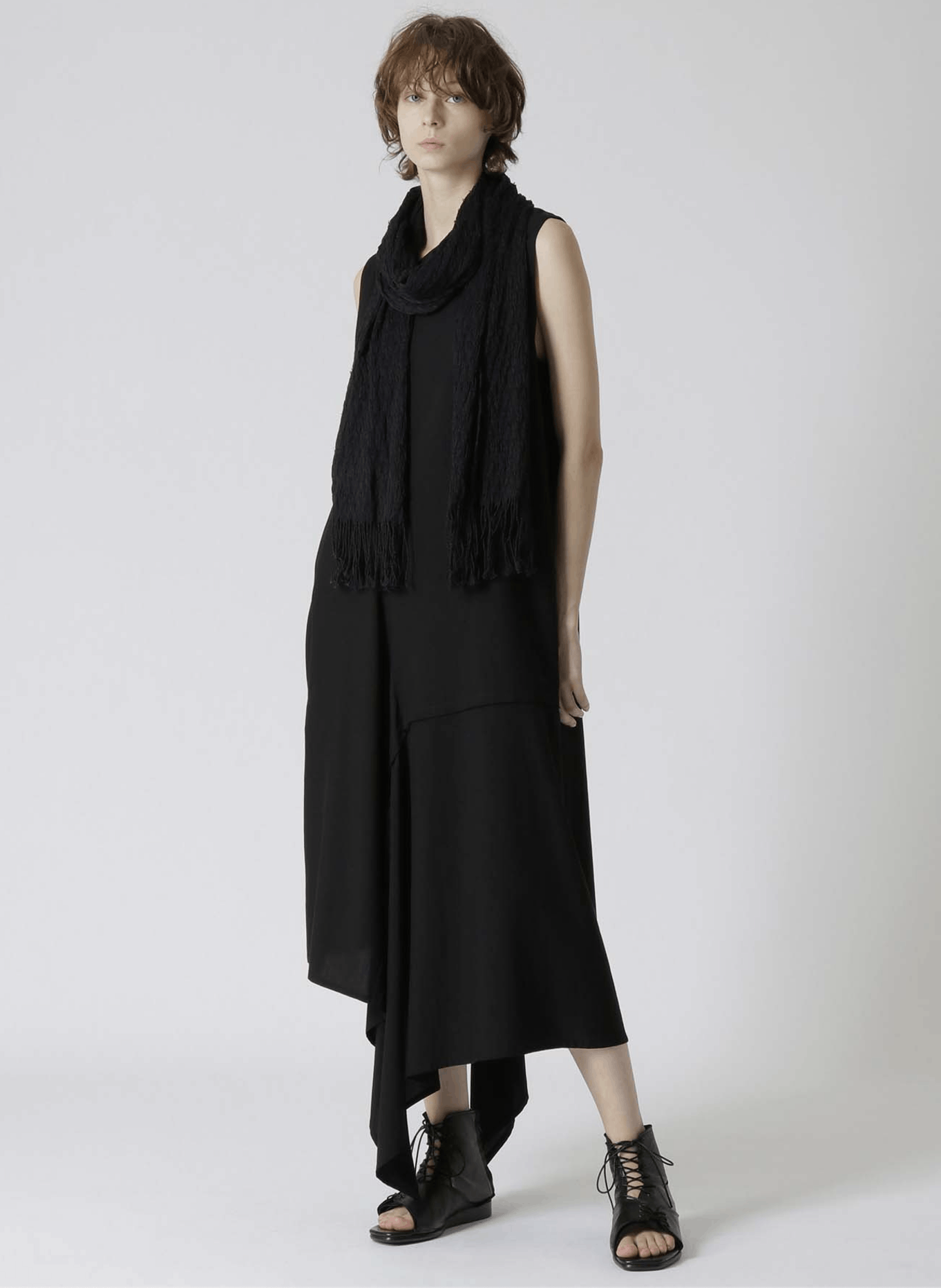 Y's × Yohji Yamamoto Y's Yohji Yamamoto - DIAGONAL PLAID STRIPE STOLE Size ONE SIZE - 3 Thumbnail