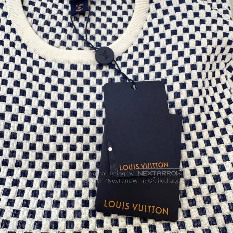 Louis Vuitton Louis Vuitton SS24 Checker Knit Wool Short Sleeve Size XS / US 0-2 / IT 36-38 - 6 Thumbnail