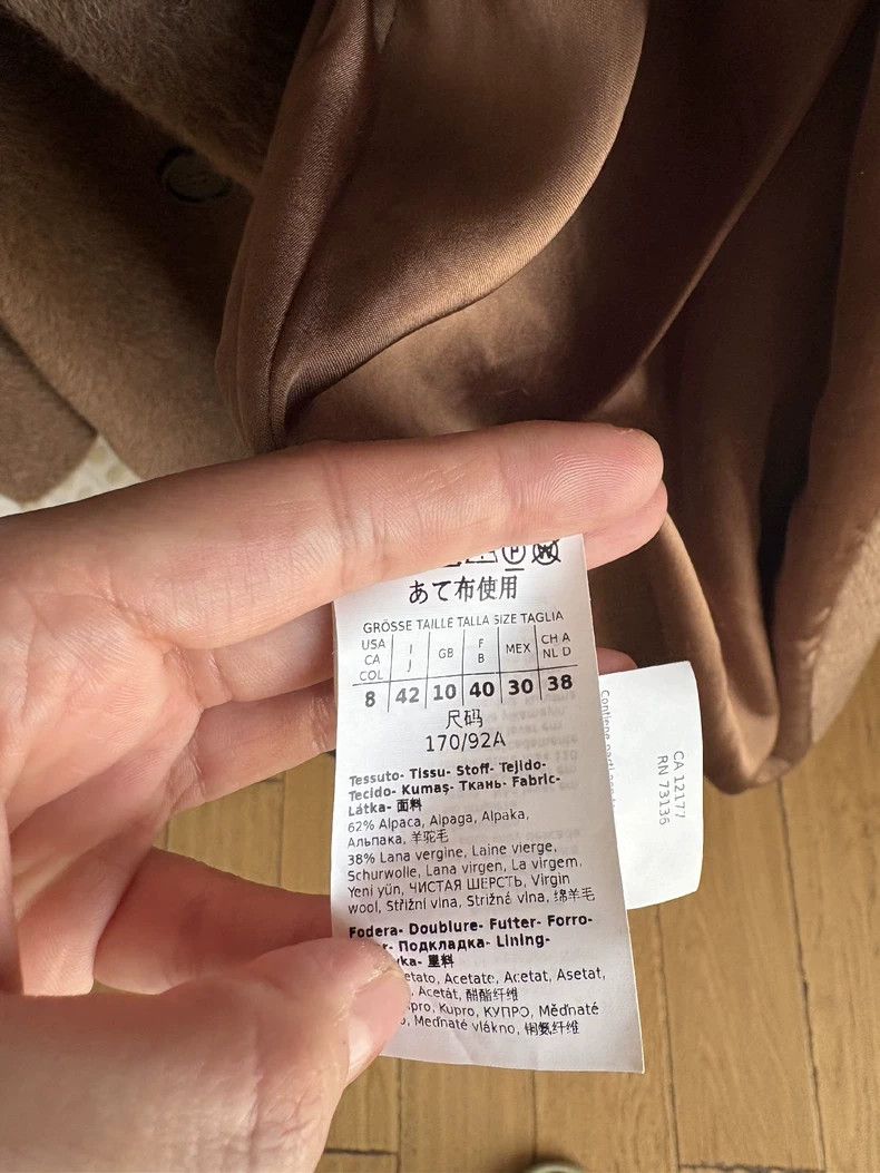 Max Mara Max Mara Women's alpaca coat Size L / US 10 / IT 46 - 5 Thumbnail