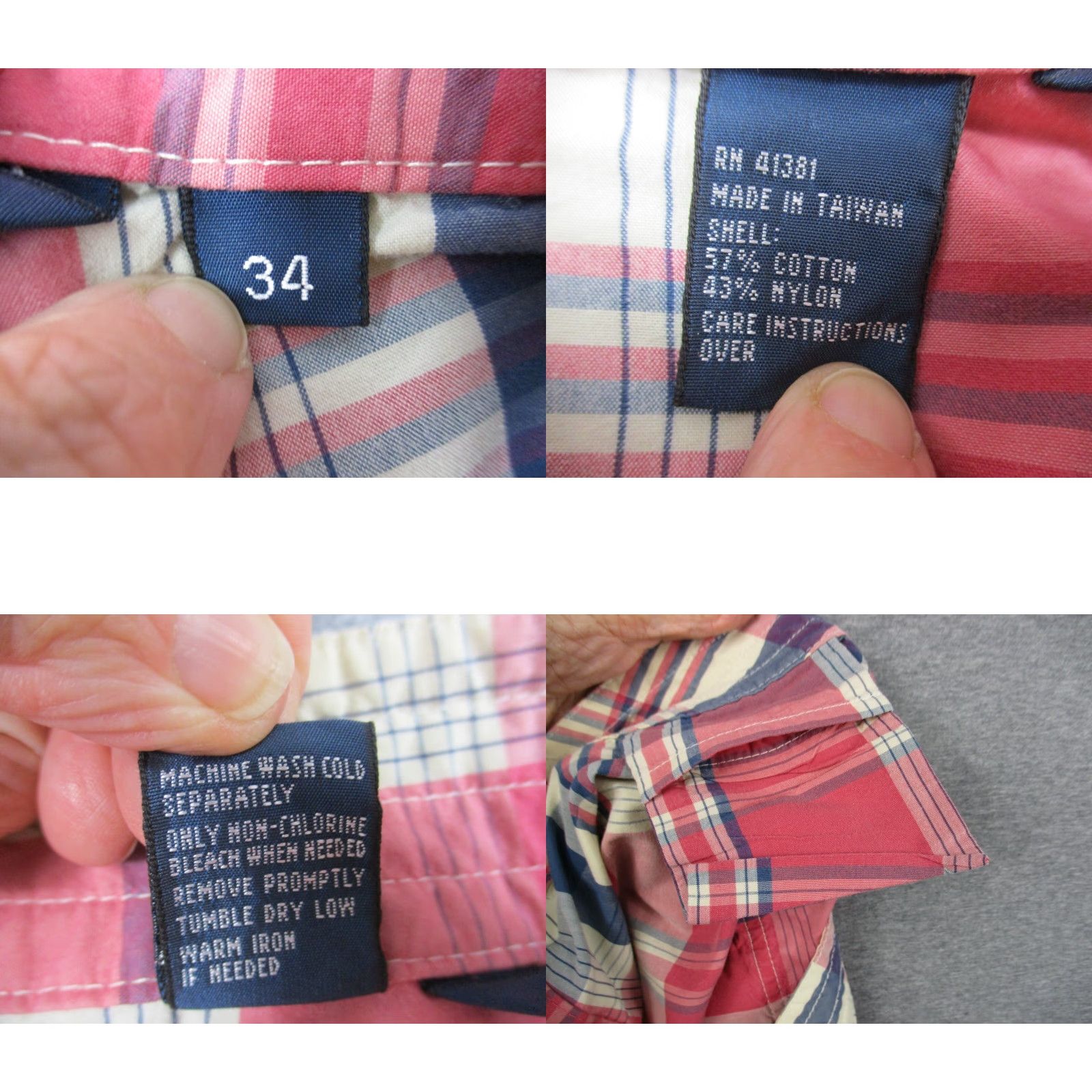 Polo Ralph Lauren Polo Ralph Lauren Swim Trunk 34 Men Red Plaid Drawstring Trunks Velcro Closure Beach Bottom Mens Shirt Size US S / EU 44-46 / 1 - 8 Thumbnail