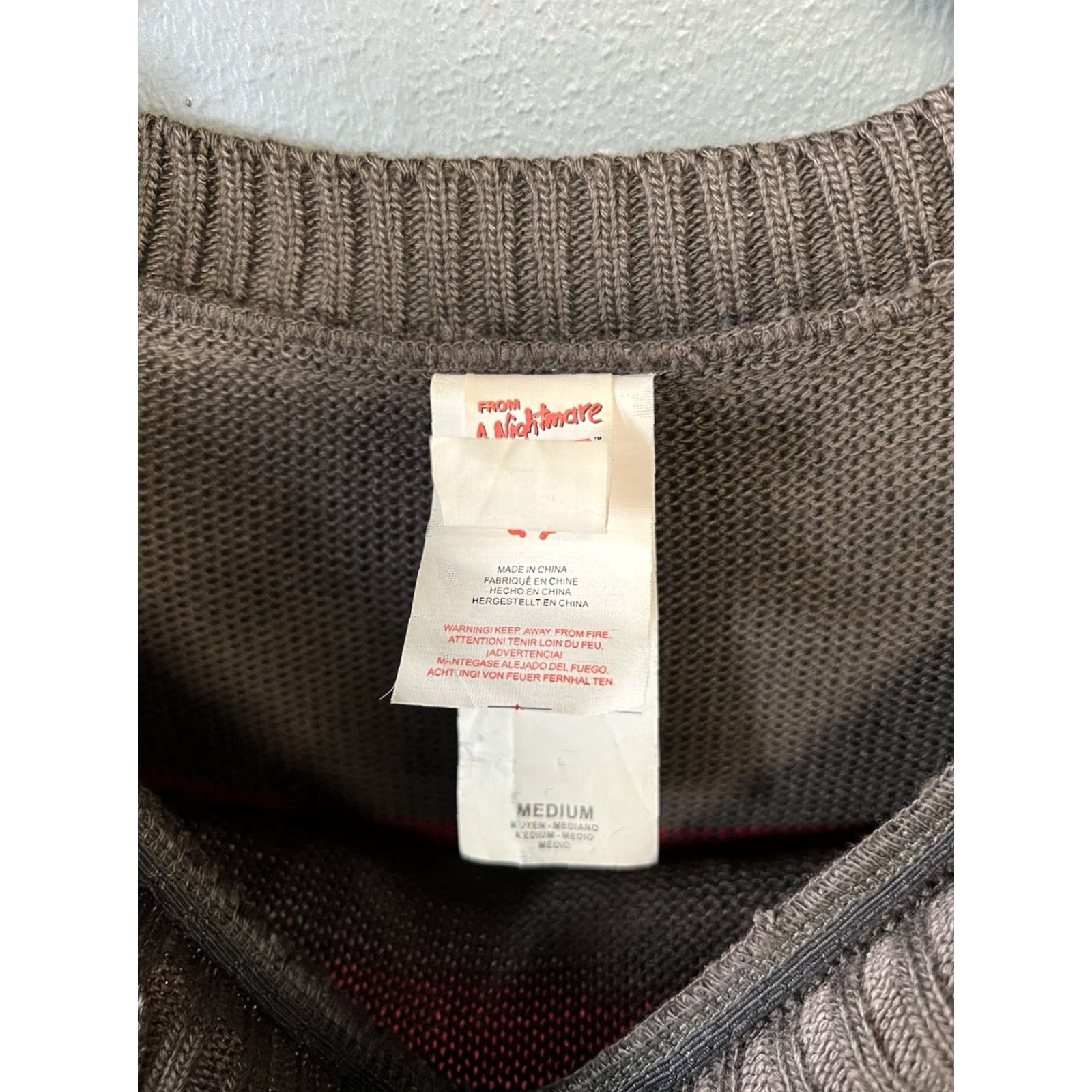 Vintage VINTAGE A Nightmare On Elm Street Freddy Krueger Striped Sweater Medium Size US M / EU 48-50 / 2 - 3 Thumbnail
