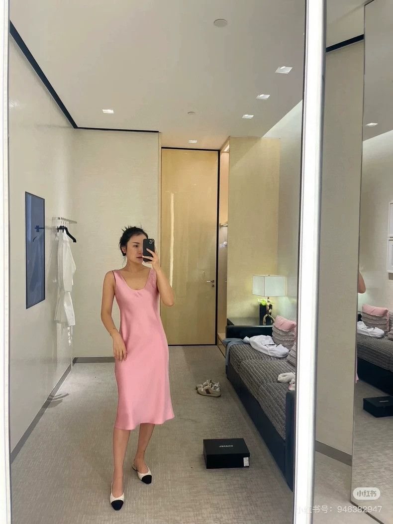 Chanel Chanel 23s pink silk dress Size XS / US 0-2 / IT 36-38 - 5 Thumbnail