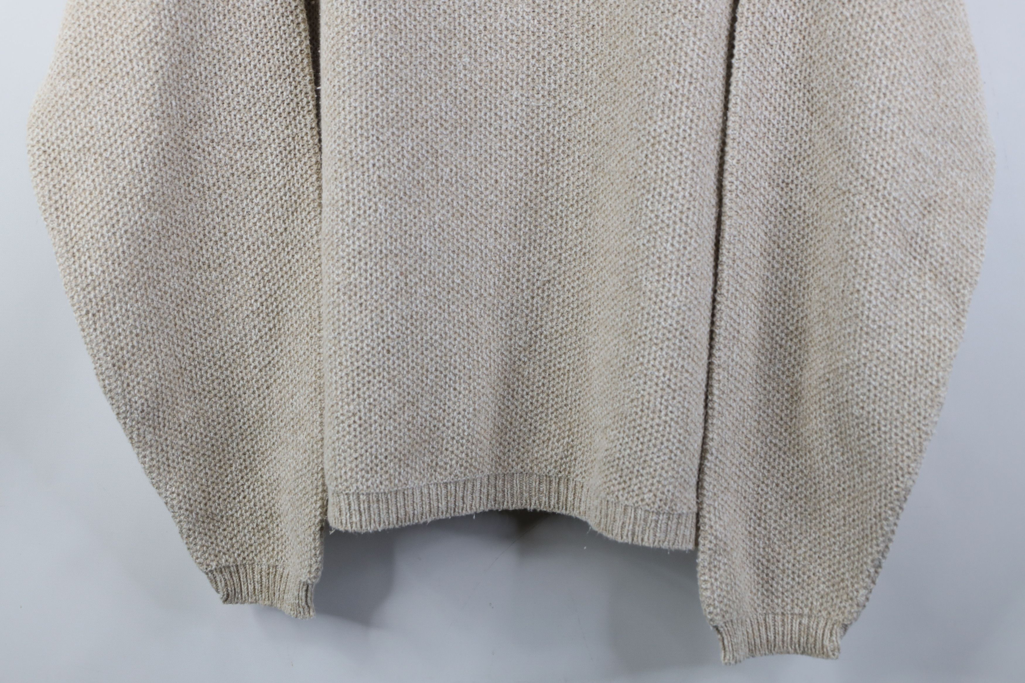 Vintage Vintage 90s Streetwear Heavyweight Thermal Sweater Beige USA Size US XXL / EU 58 / 5 - 3 Thumbnail