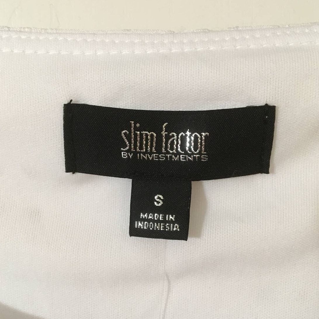 Other NWT Slim Factor by Investments Small Women’s Top White Hi Lo Size S / US 4 / IT 40 - 7 Thumbnail