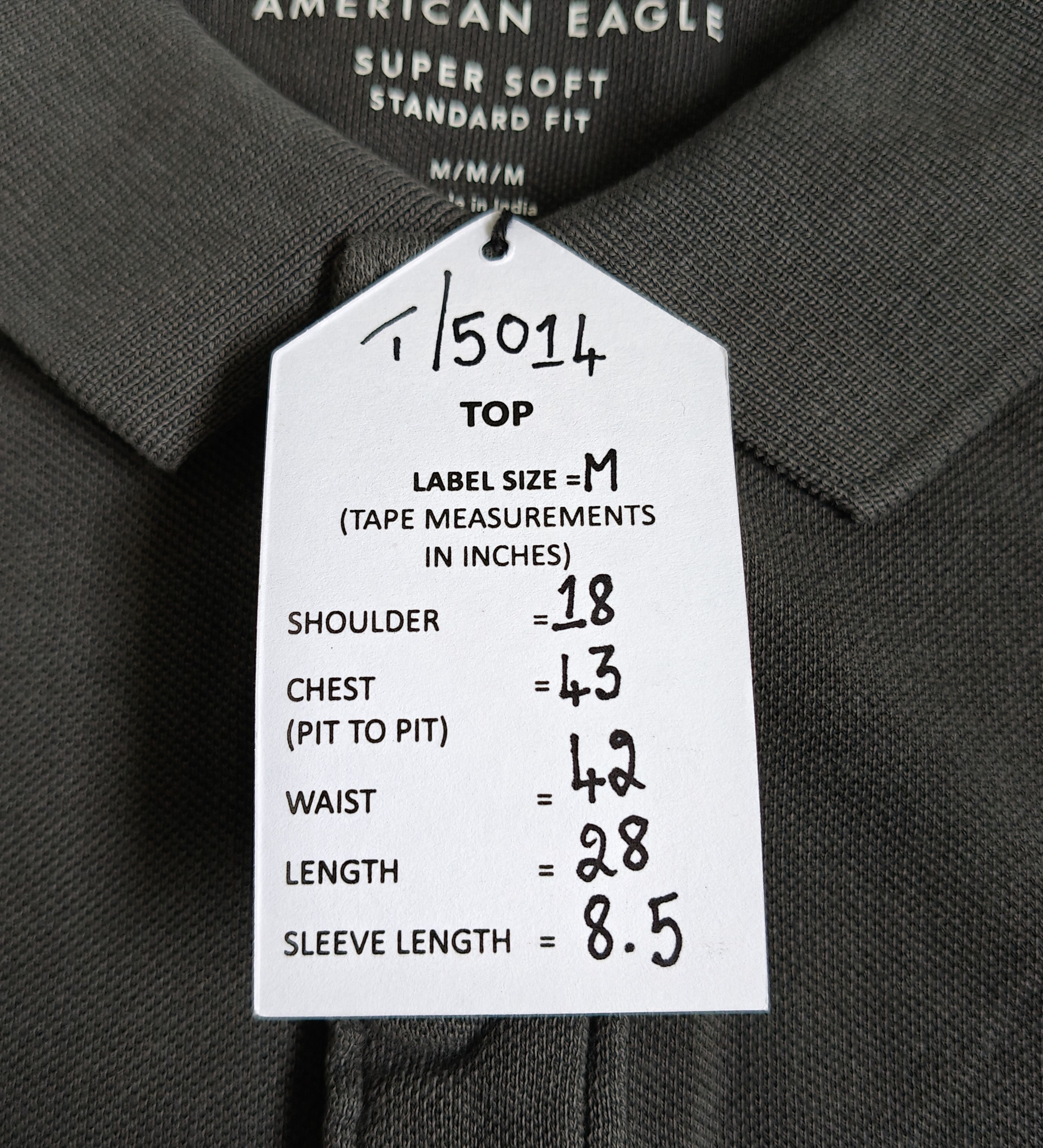 American Eagle Outfitters American Eagle Men's Polo shirt Free Shipping T/5014 Size US M / EU 48-50 / 2 - 9 Thumbnail