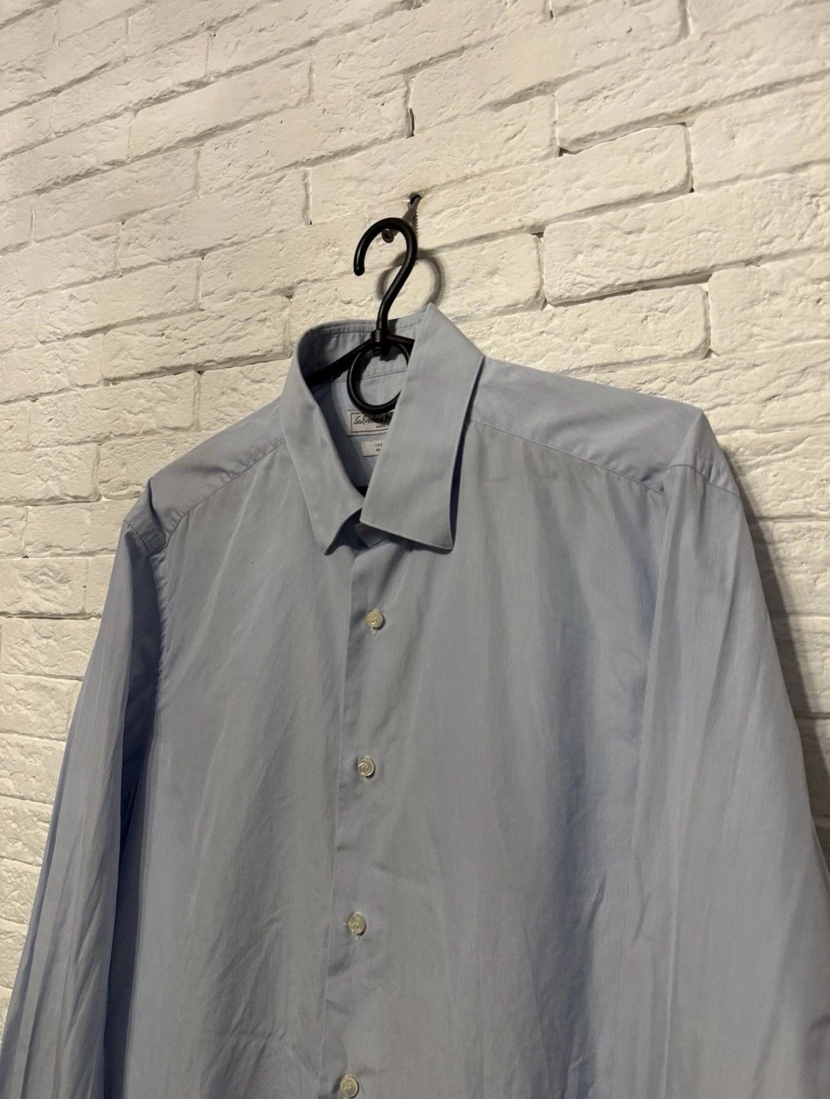 Salvatore Ferragamo Salvatore Ferragamo Auth Shirt Striped Patern Italy Made Size US L / EU 52-54 / 3 - 2 Thumbnail