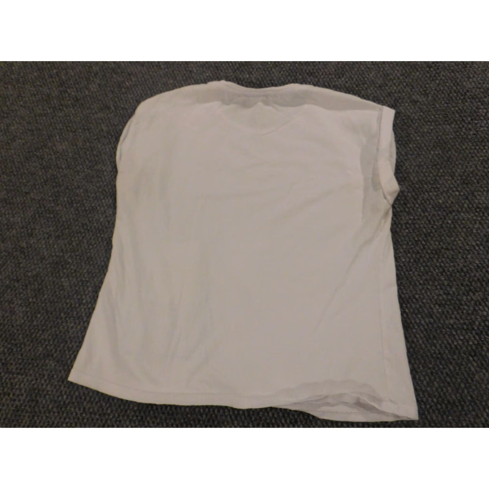Mango Mango White Blouse Extra Small SS Short Sleeve Regular Knit Polyester Crew Neck Pullover Button-Down Accent Basic Casual Female Women Size XS / US 0-2 / IT 36-38 - 7 Thumbnail