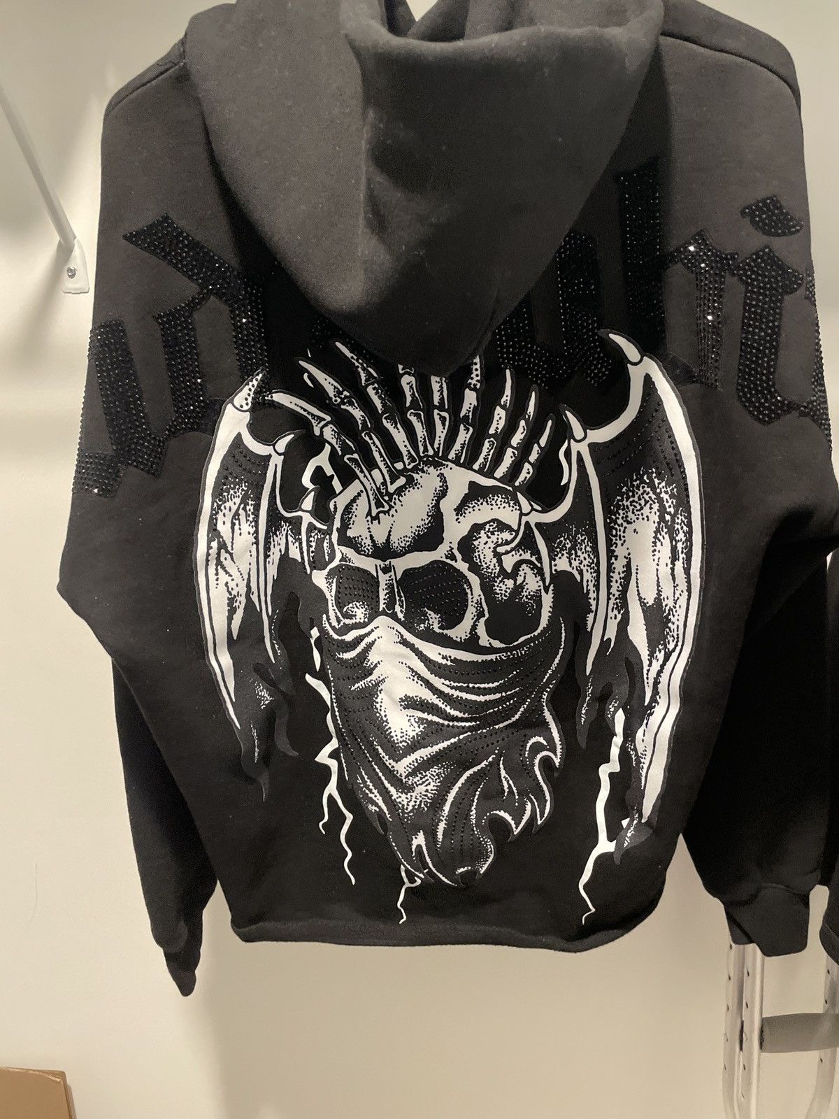 Other Black rhinestone skull hoodie worn once Size US S / EU 44-46 / 1 - 2 Thumbnail