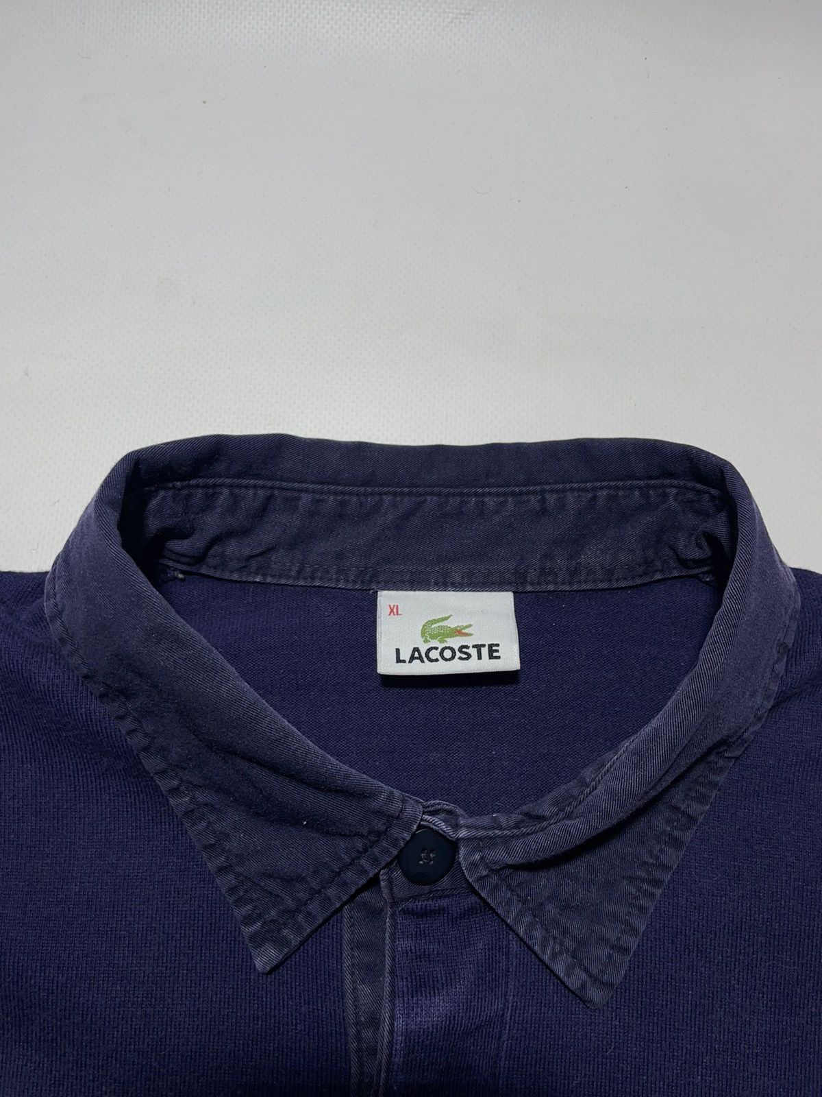 Lacoste Vintage Lacoste Big Logo Polo Longsleeve Size US XL / EU 56 / 4 - 10 Thumbnail