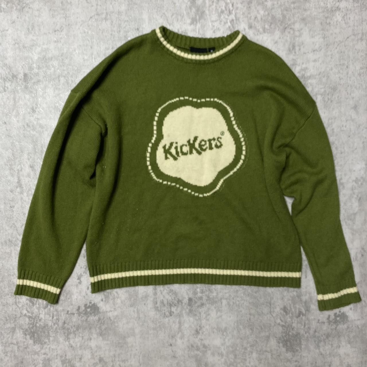 Kickers Green and cream Kickers knit sweater knit #winterknit Size US M / EU 48-50 / 2 - 1 Thumbnail