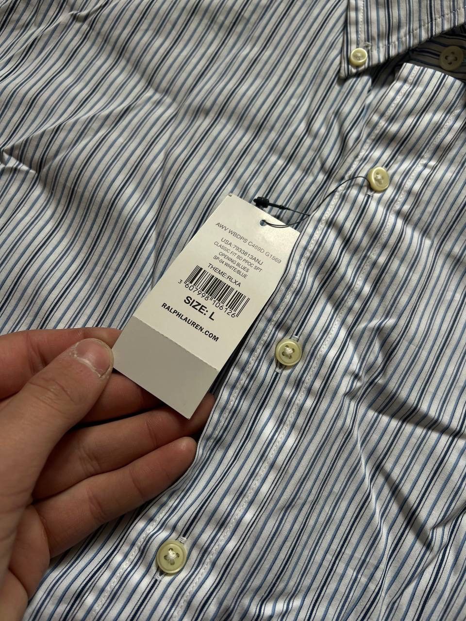 Polo Ralph Lauren Men's long-sleeved button-down shirt POLO RALPH LAUREN, L Size US L / EU 52-54 / 3 - 5 Thumbnail