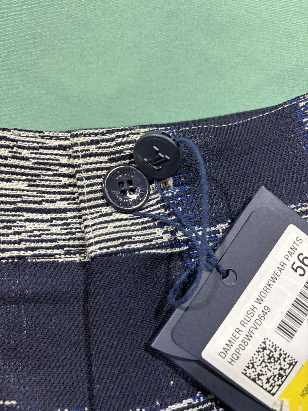 Louis Vuitton AUTHENTIC Damier Rush Workwear Wool Pants sz.56 Size US 40 / EU 56 - 2 Thumbnail