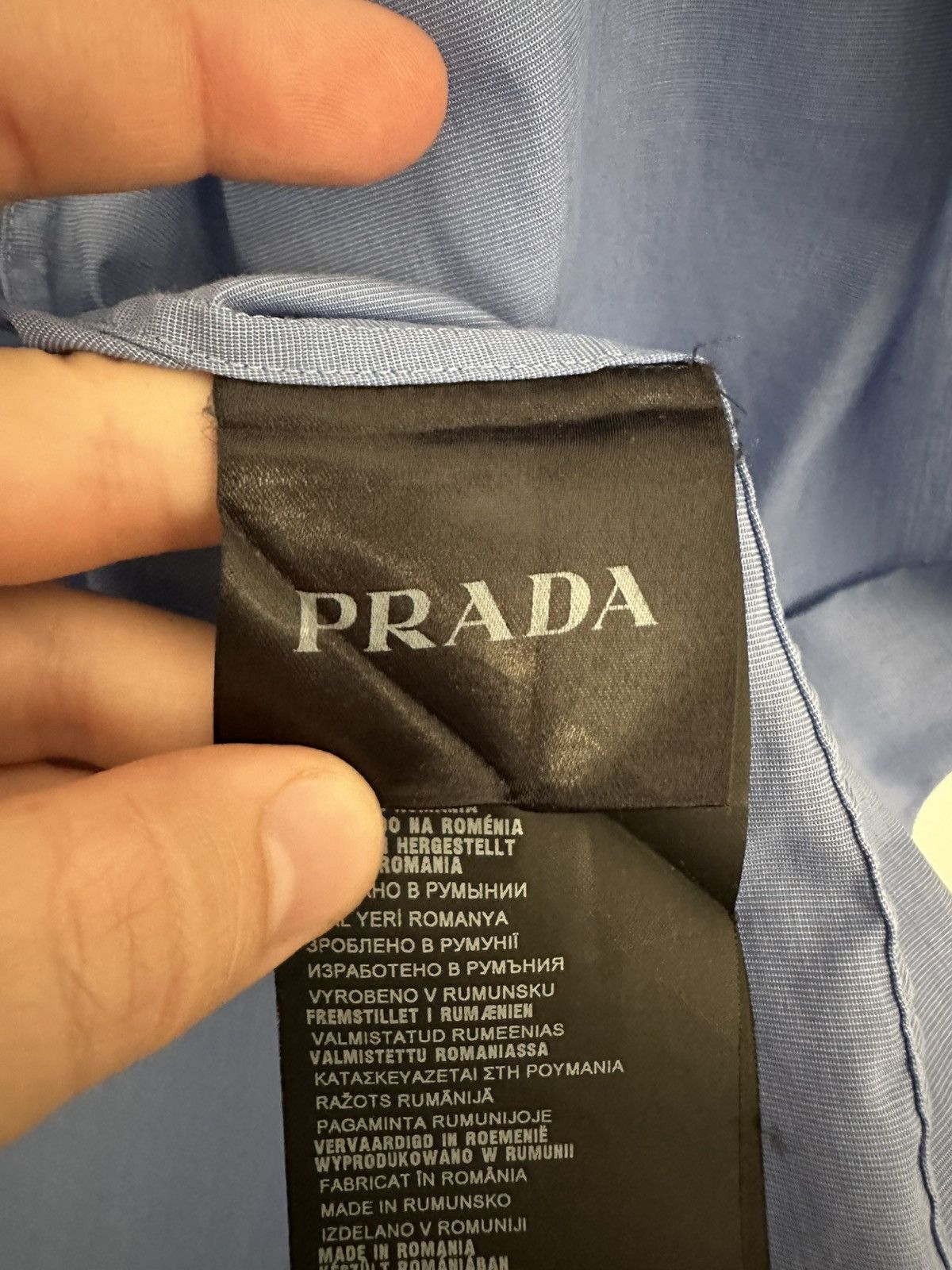 Prada Prada blue shirt Size US L / EU 52-54 / 3 - 4 Thumbnail