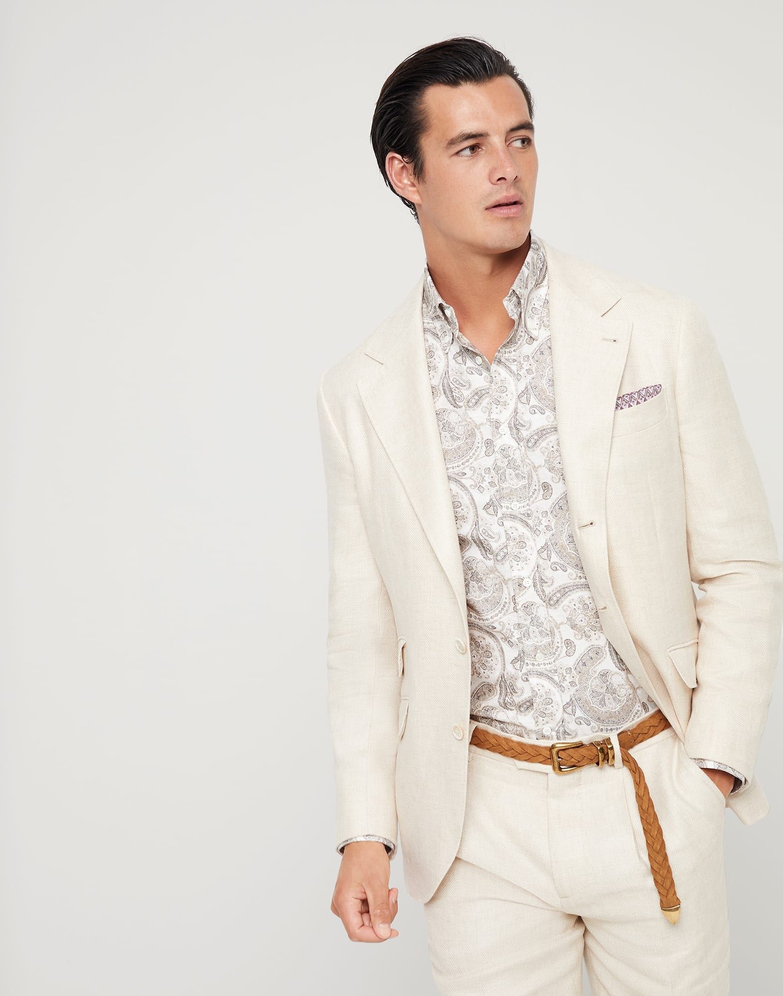 Brunello Cucinelli Suit in Light Beige Size US XL / EU 56 / 4 - 3 Thumbnail