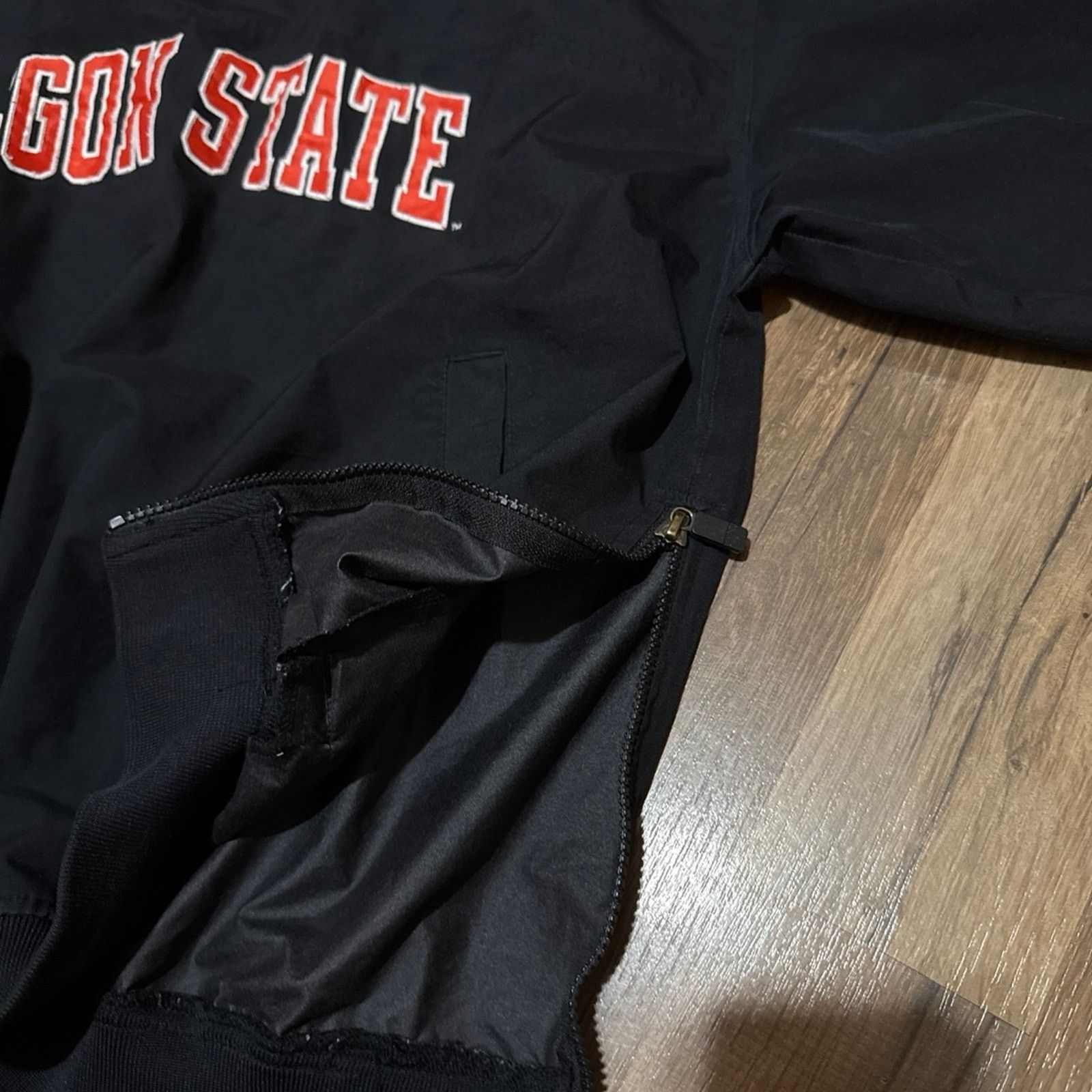 Nike Y2K Nike Team Oregon State Center Swoosh Windbreaker Size US L / EU 52-54 / 3 - 4 Thumbnail