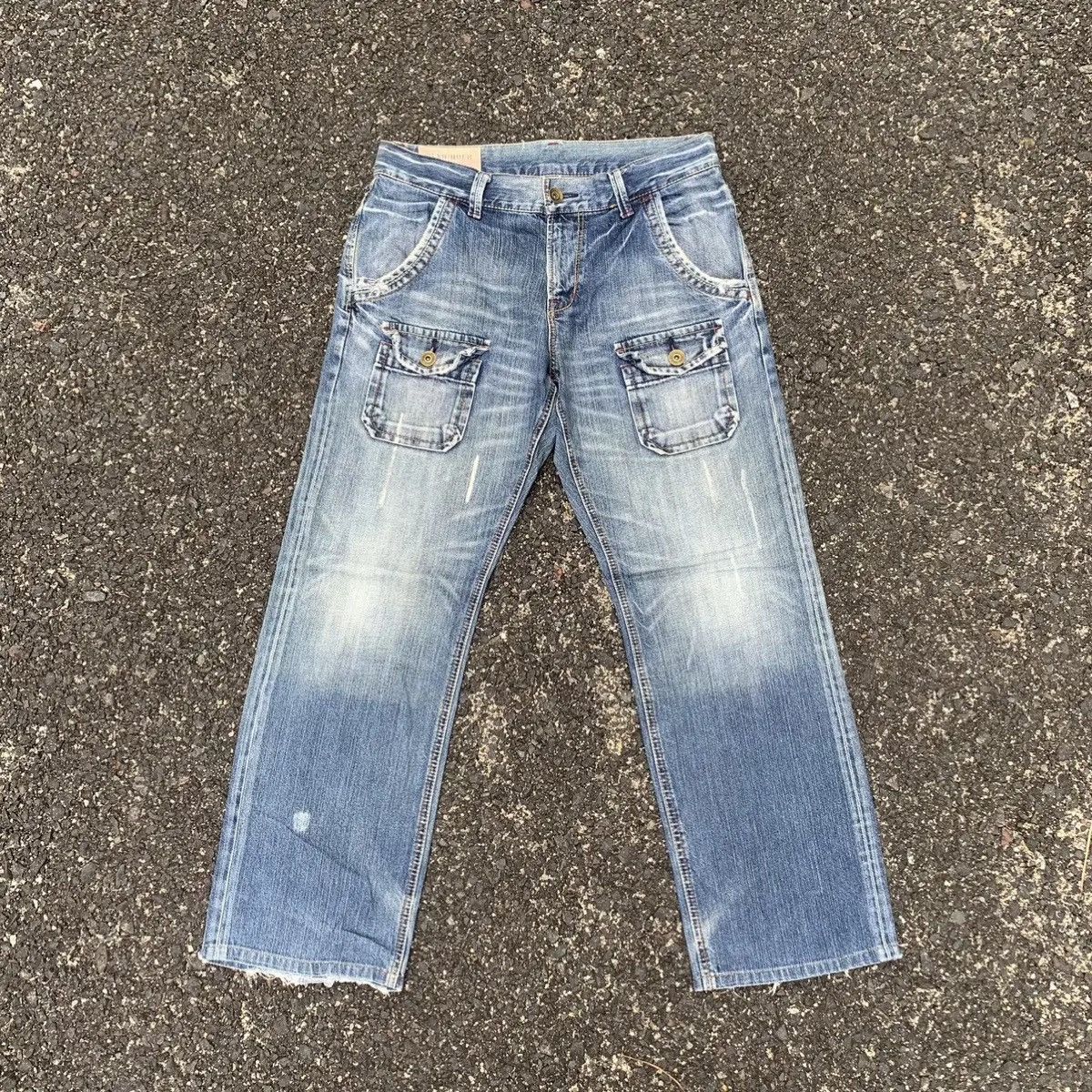 Japanese Brand RUSH HOUR Jeans 34x30 Bush Pants Baggy Denim Pants Size US 34 / EU 50 - 1 Thumbnail