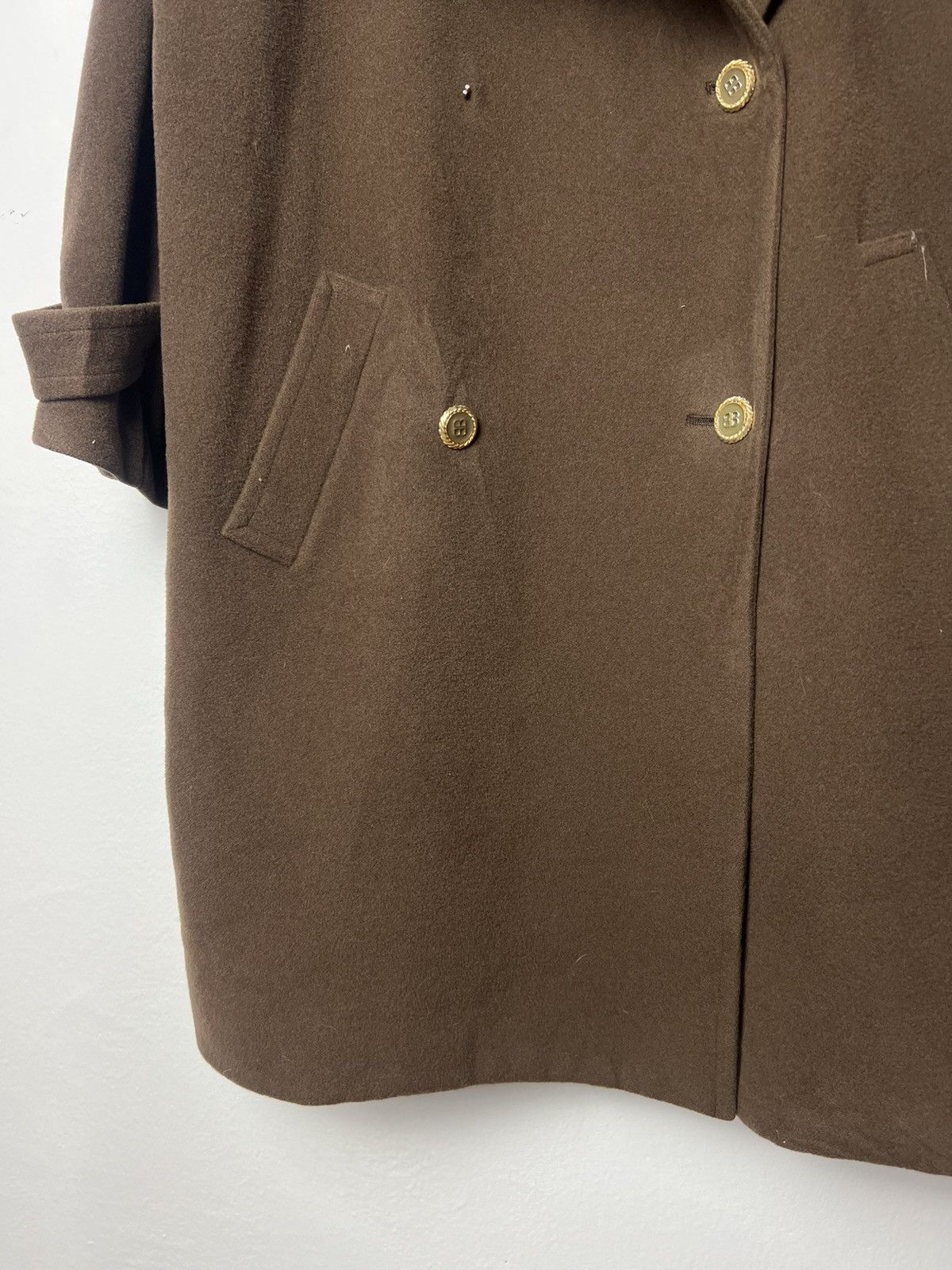 Balenciaga Balenciaga Wool Brown Coat Size US L / EU 52-54 / 3 - 5 Thumbnail