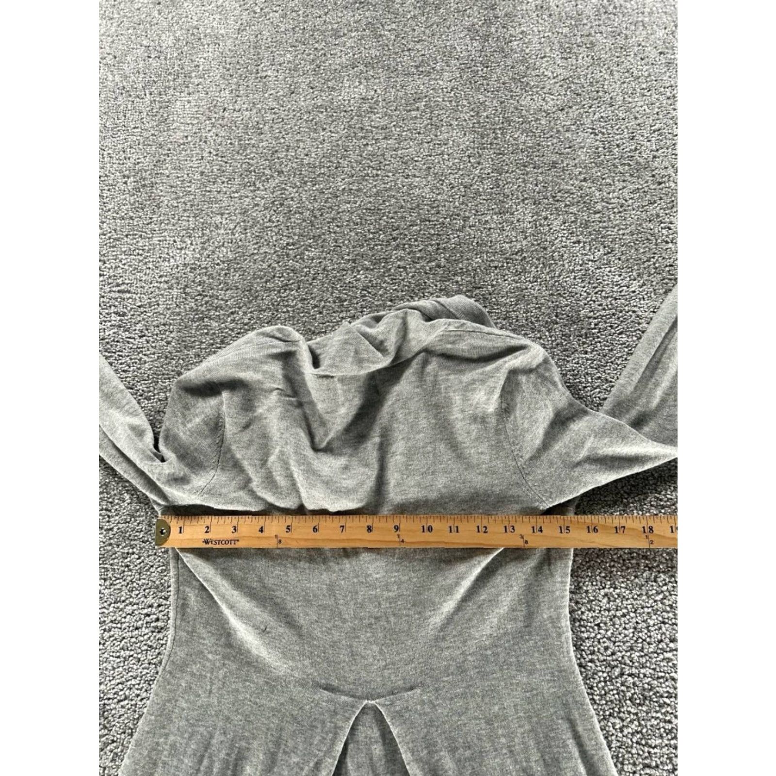 Vintage Rosie Neira Sweater Cardigan Womens Small Gray Cotton Blend Knit V-Neck Casual Winter, Spring, Fall Womens Small Gray Cardigan Knit Sweater Size S / US 4 / IT 40 - 6 Thumbnail