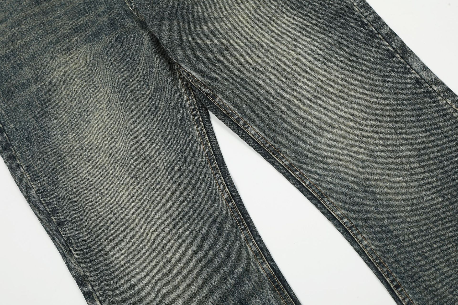 Japanese Brand × Jean American street fashion loose straight washed retro jeans Size US 32 / EU 48 - 6 Thumbnail