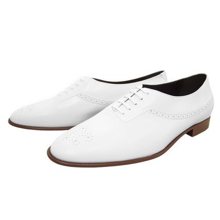 Celine celine aucourt perforated oxford in kidskin white Size US 9 / EU 42 - 1 Thumbnail