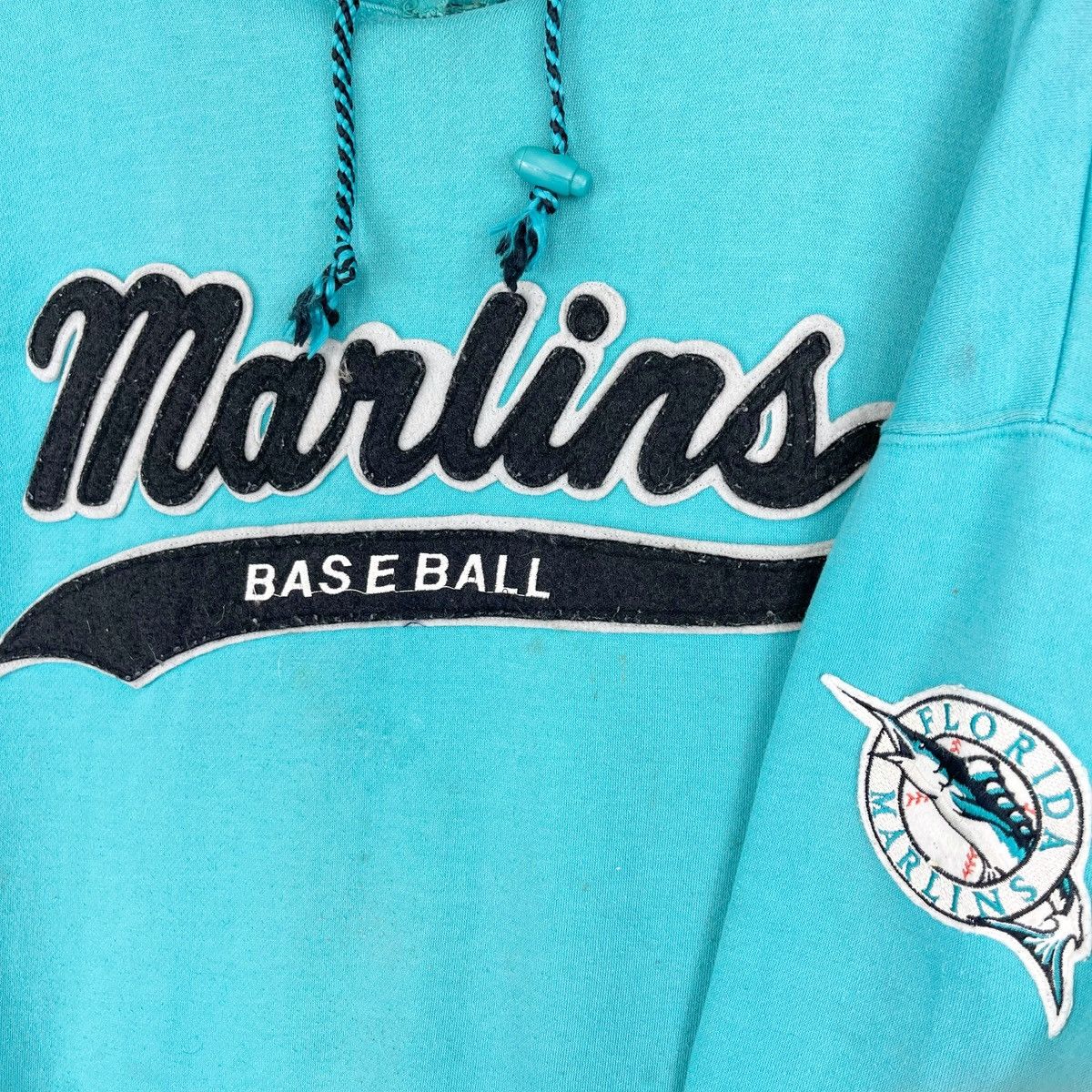 MLB × Starter × Vintage 90’s Florida Marlins Sweatshirt Size US XL / EU 56 / 4 - 4 Thumbnail
